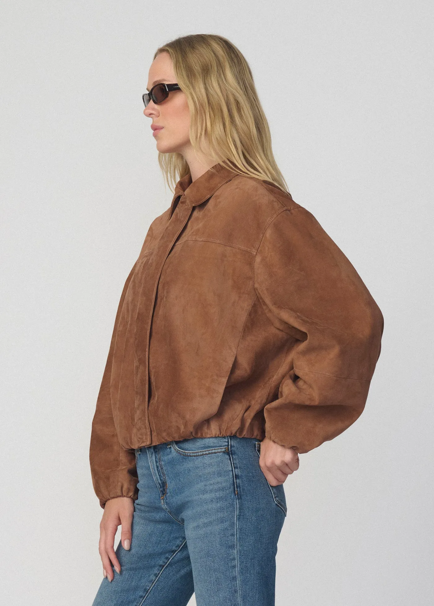 THE BELLA SUEDE BOMBER JACKET sold by Joe's Jeans product image thumbnail 3