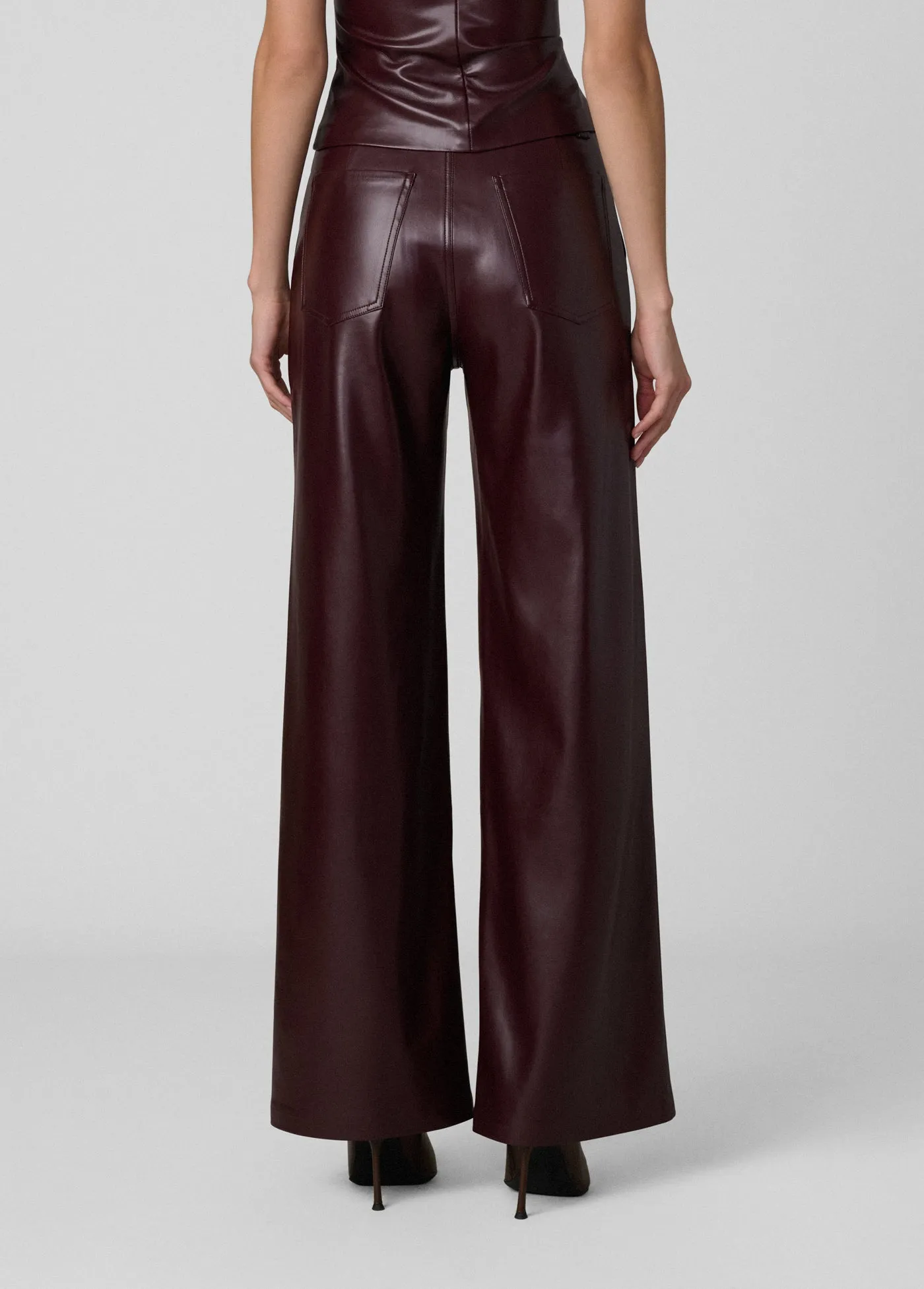 THE VEGAN LEATHER MIA TROUSER sold by Joe's Jeans product image thumbnail 4