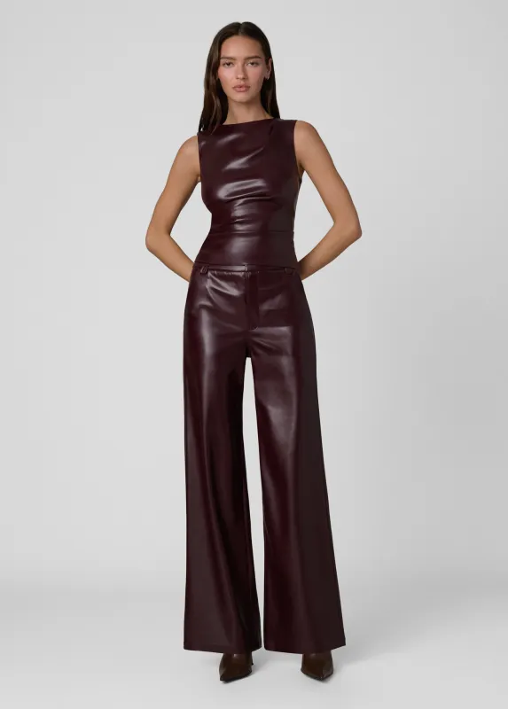 THE VEGAN LEATHER MIA TROUSER made by Joe's Jeans