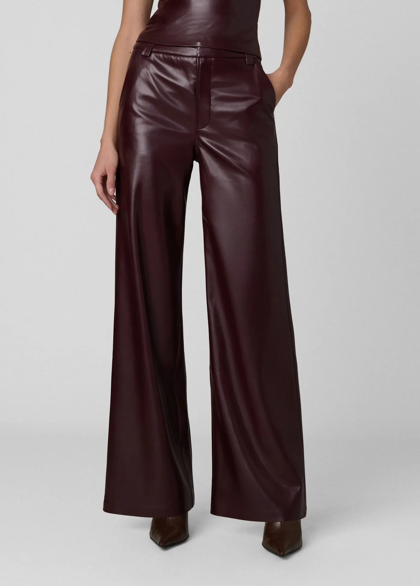 THE VEGAN LEATHER MIA TROUSER sold by Joe's Jeans product image thumbnail 2