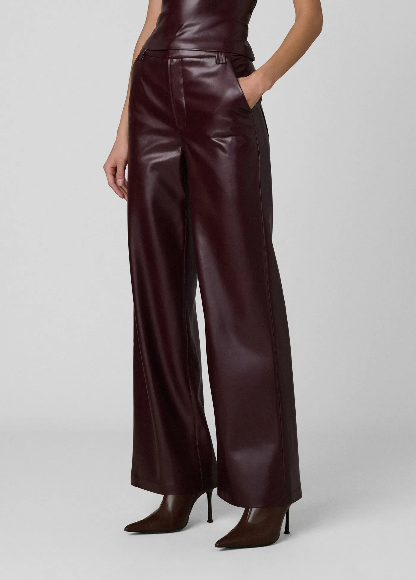 THE VEGAN LEATHER MIA TROUSER sold by Joe's Jeans product image thumbnail 3