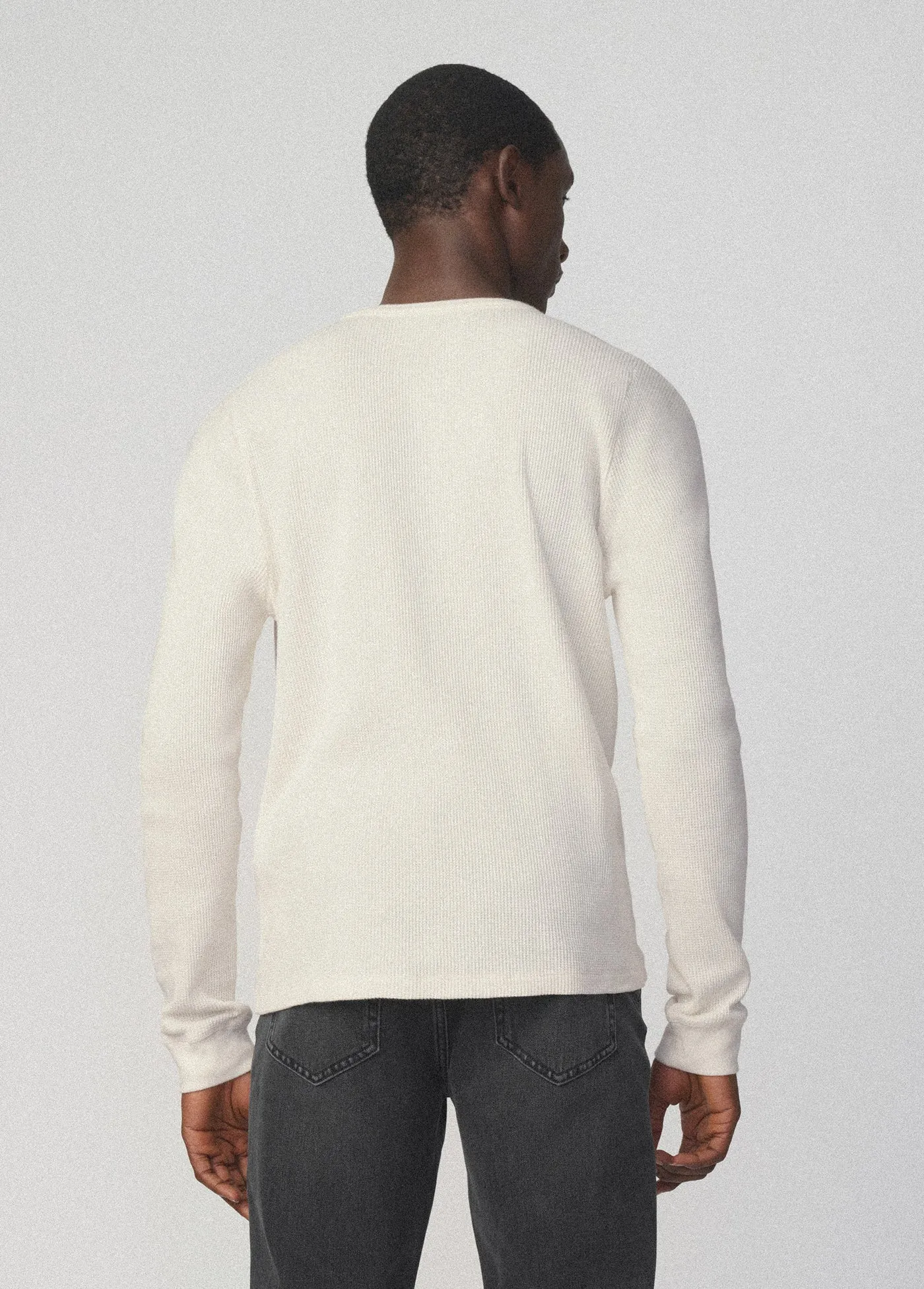 LONG SLEEVE HENLEY WAFFLE TEE sold by Joe's Jeans product image thumbnail 4