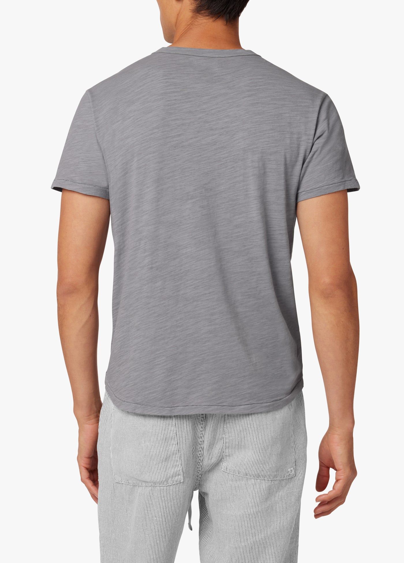 ESSENTIAL CURVED HEM SLUB TEE sold by Joe's Jeans product image thumbnail 3