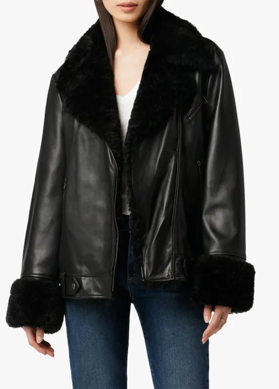 LENNOX LEATHER JACKET sold by Joe's Jeans