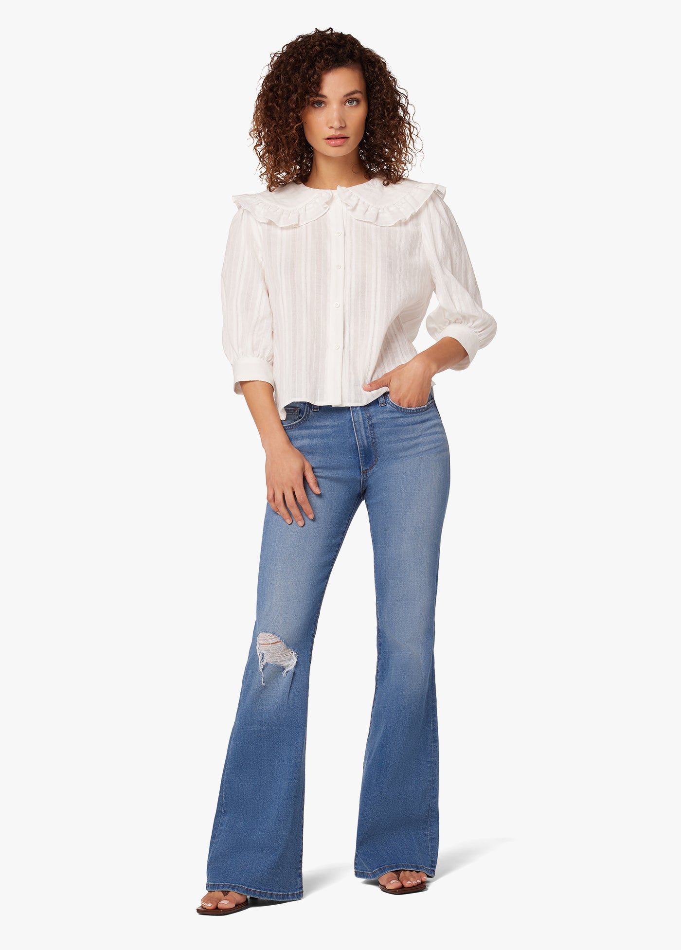 MADELAINE COLLAR BLOUSE sold by Joe's Jeans product image thumbnail 5