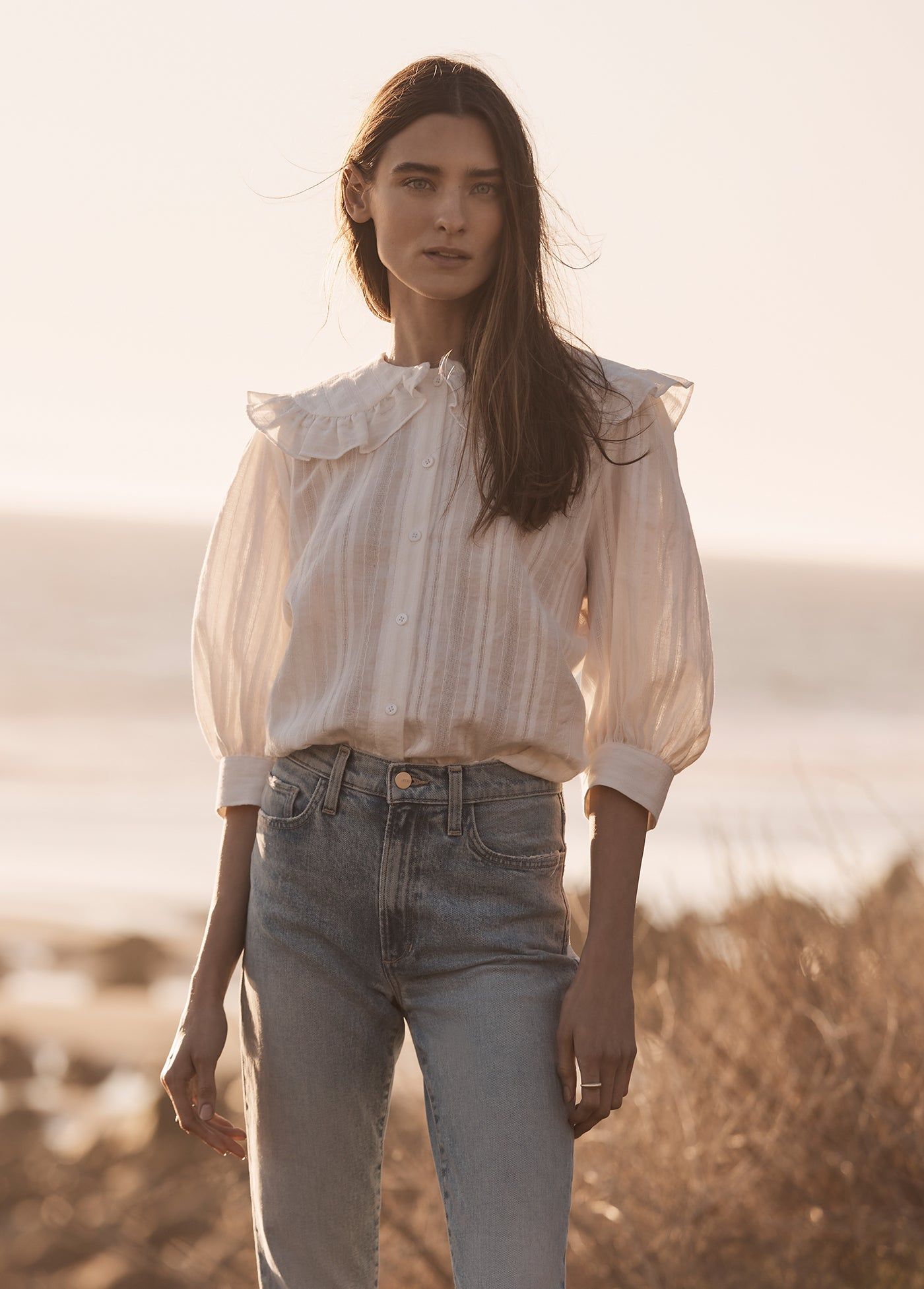 MADELAINE COLLAR BLOUSE sold by Joe's Jeans product image thumbnail 6