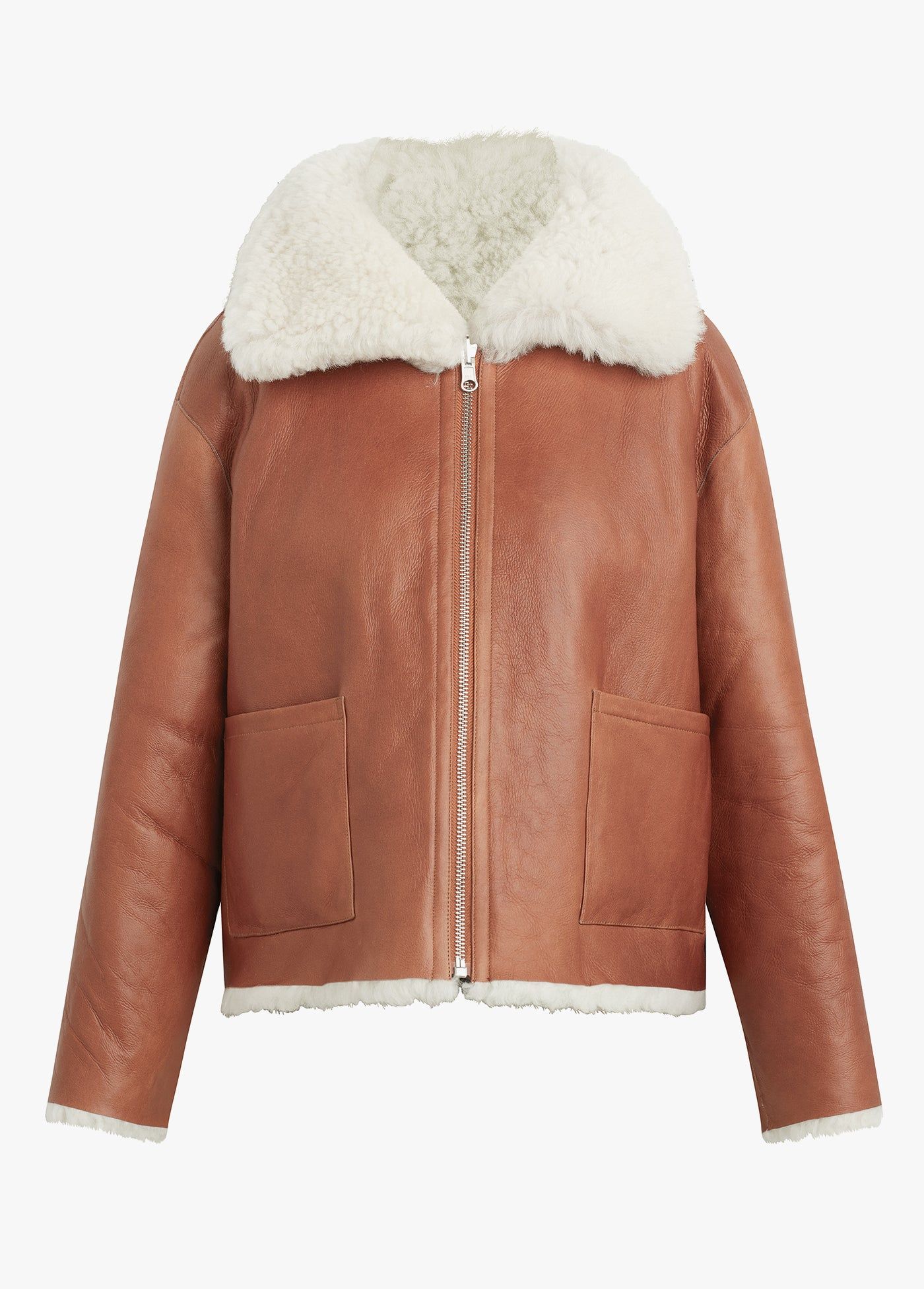 THE LISA REVERSIBLE SHEARLING LEATHER JACKET sold by Joe's Jeans product image thumbnail 17