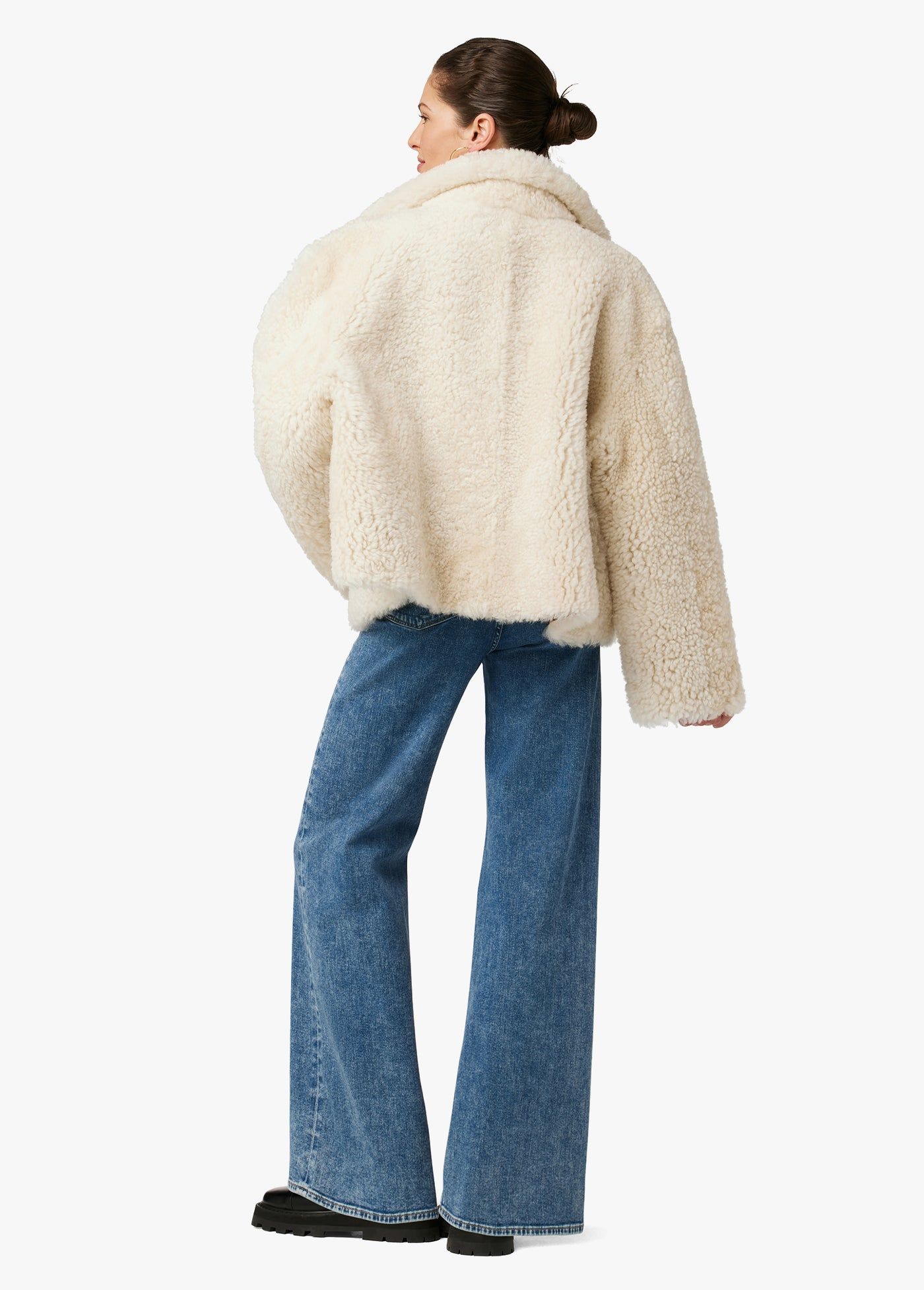 THE LISA REVERSIBLE SHEARLING LEATHER JACKET sold by Joe's Jeans product image thumbnail 14