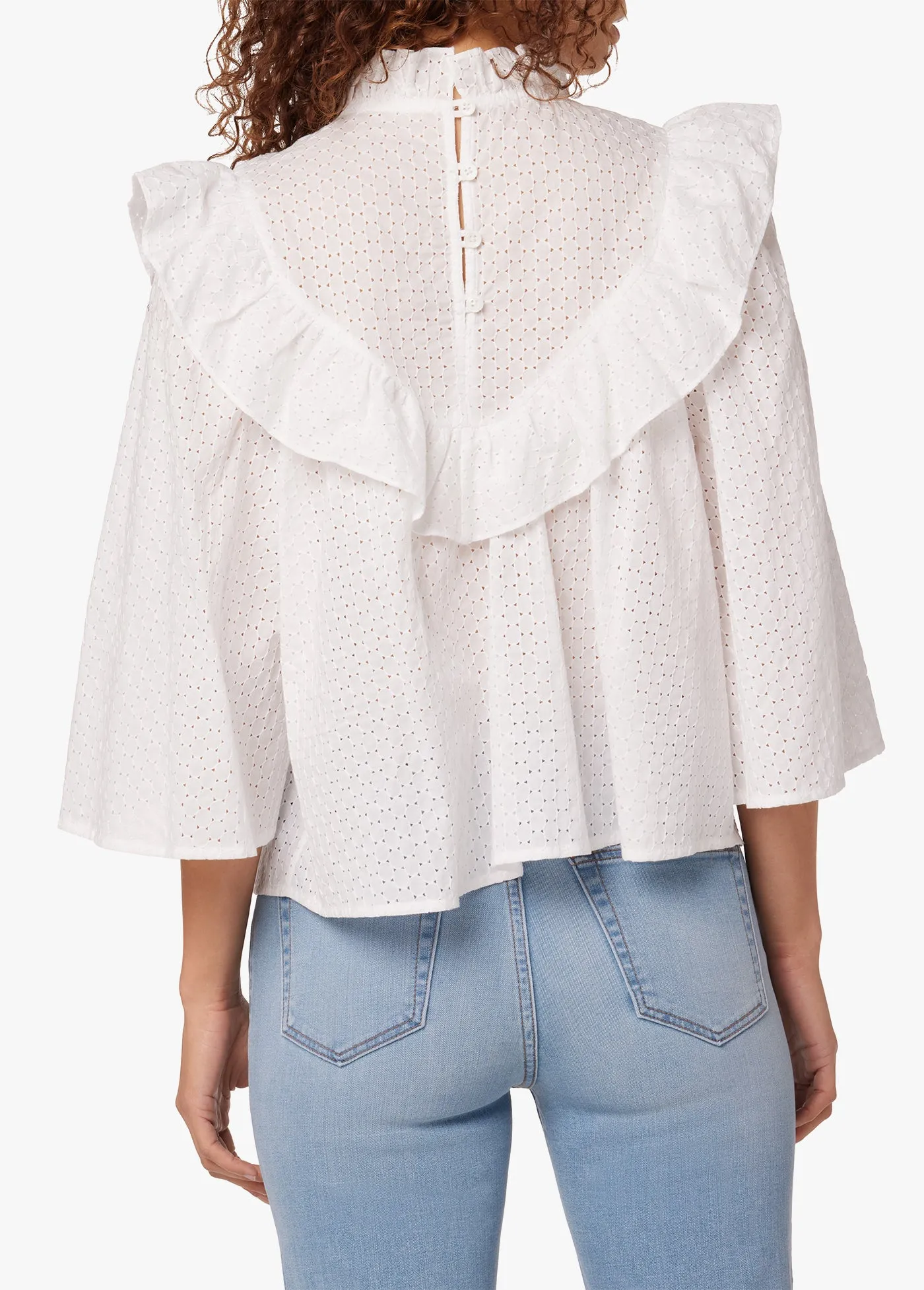 BRIELLE BRODERIE ANGLAIS BLOUSE sold by Joe's Jeans product image thumbnail 3