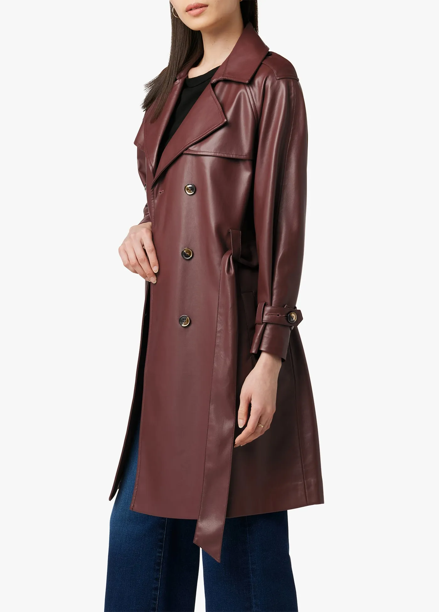 ELIZA VEGAN LEATHER TRENCH sold by Joe's Jeans product image thumbnail 3