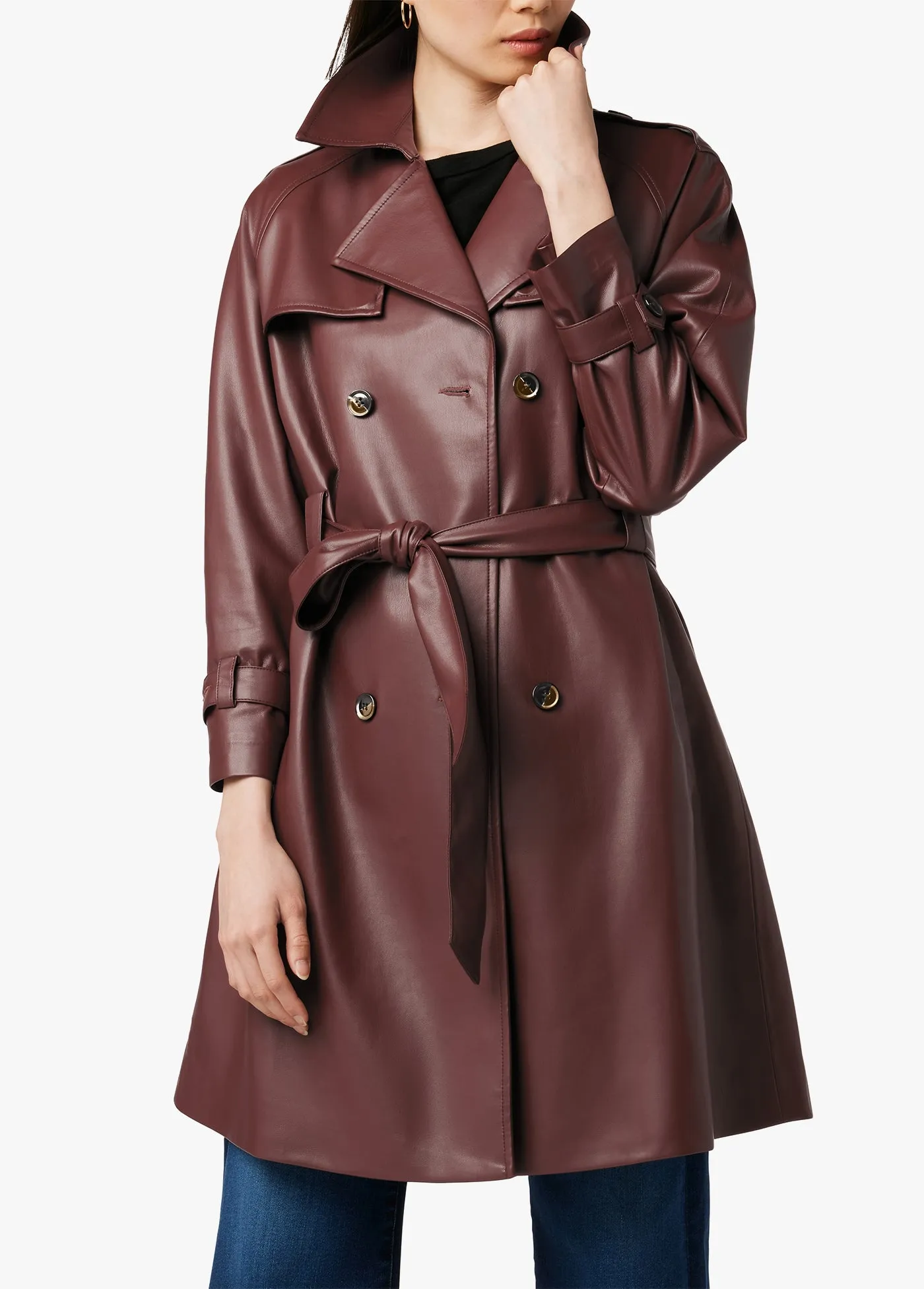 ELIZA VEGAN LEATHER TRENCH sold by Joe's Jeans product image thumbnail 2