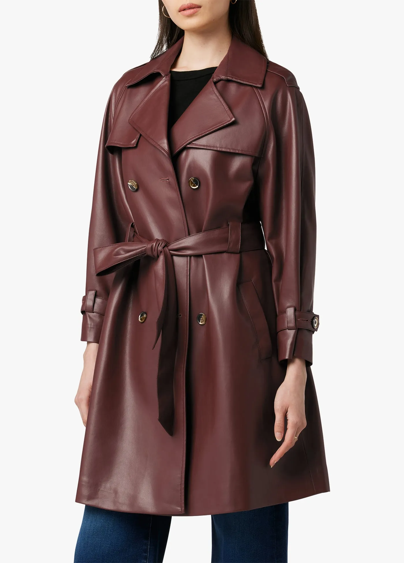 ELIZA VEGAN LEATHER TRENCH sold by Joe's Jeans