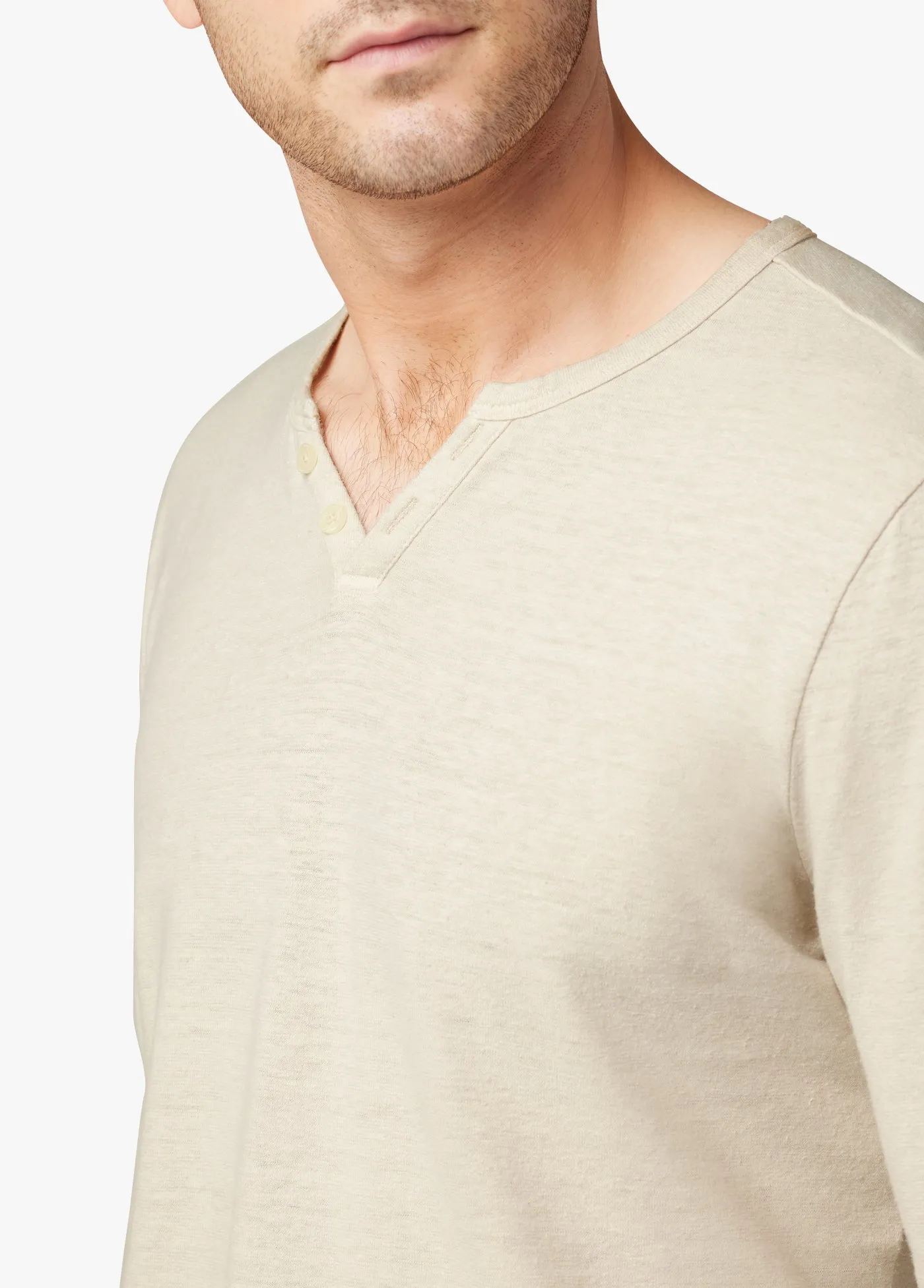WINTZ L/S HEMP HENLEY sold by Joe's Jeans product image thumbnail 4