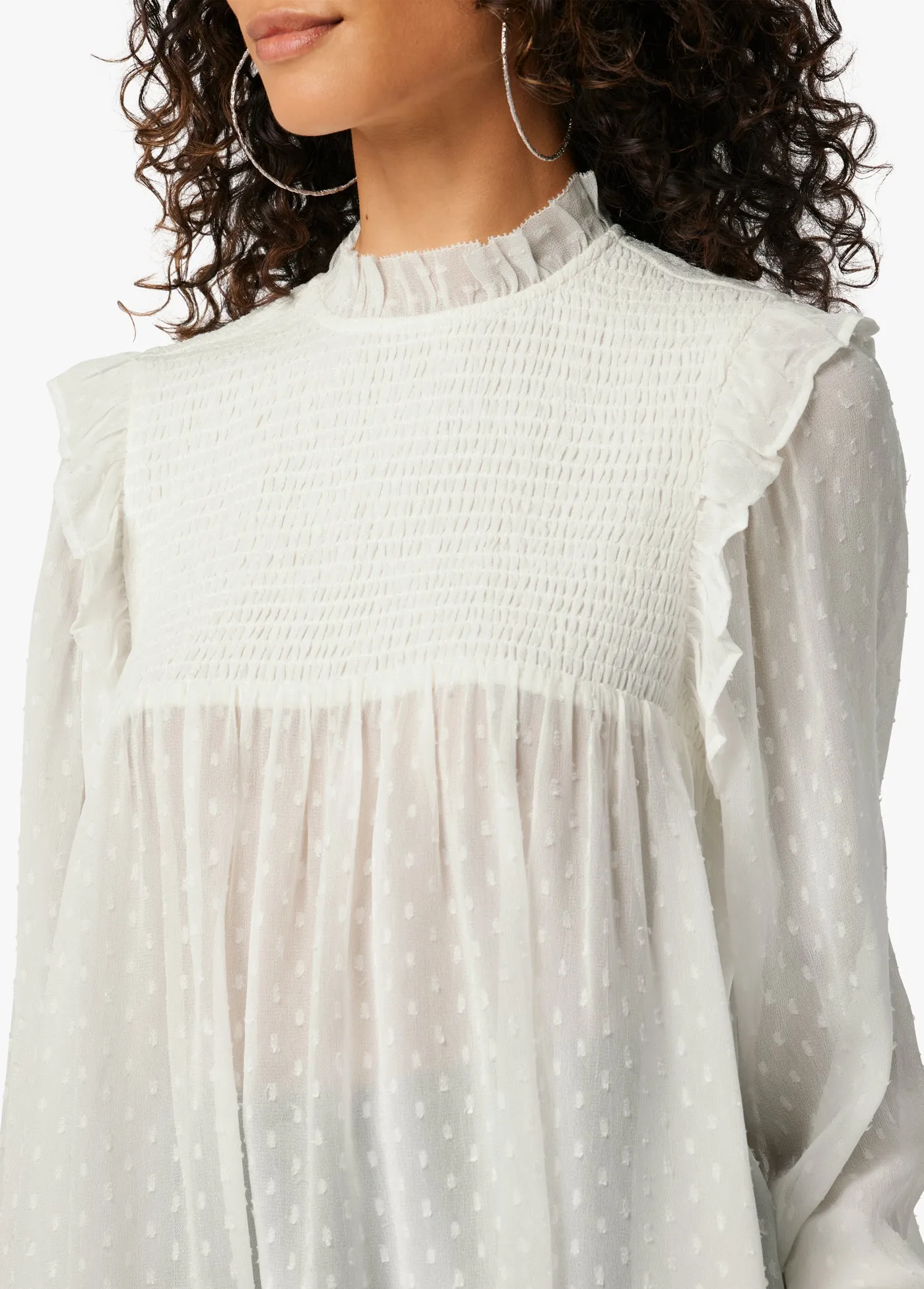 THE HARMONY SMOCKED BLOUSE sold by Joe's Jeans product image thumbnail 4