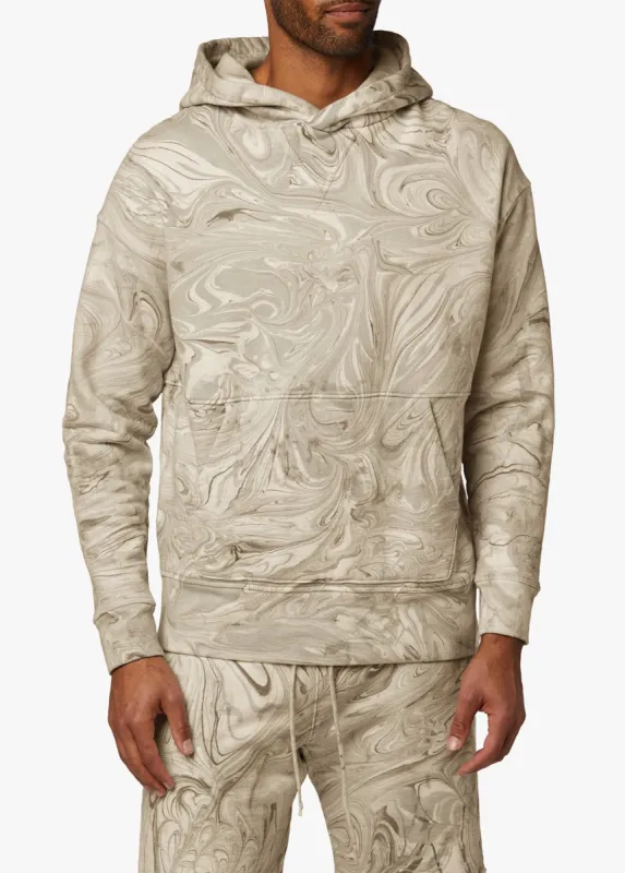 MARBLE DYE FRENCH TERRY FLEECE HOODIE sold by Joe's Jeans