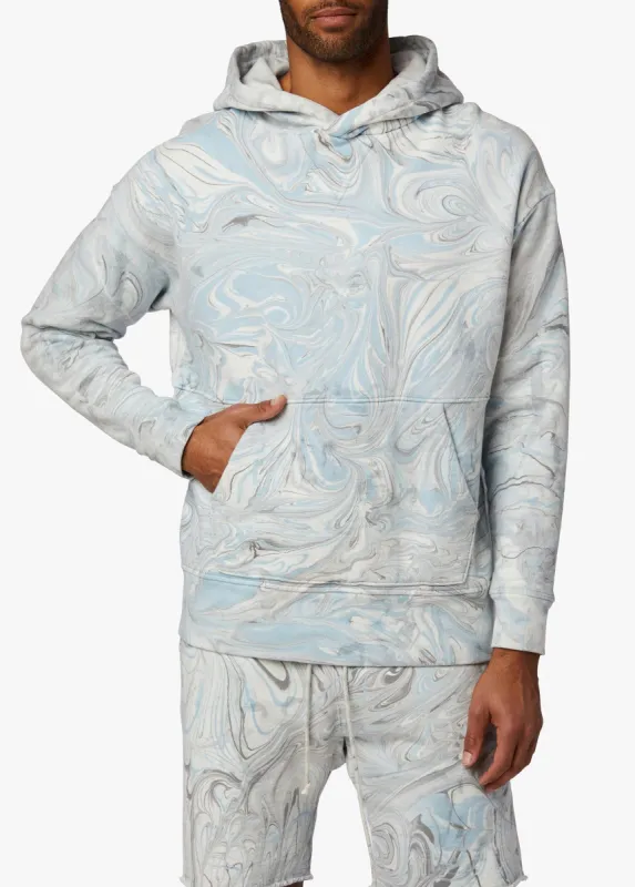 MARBLE DYE FRENCH TERRY FLEECE HOODIE sold by Joe's Jeans