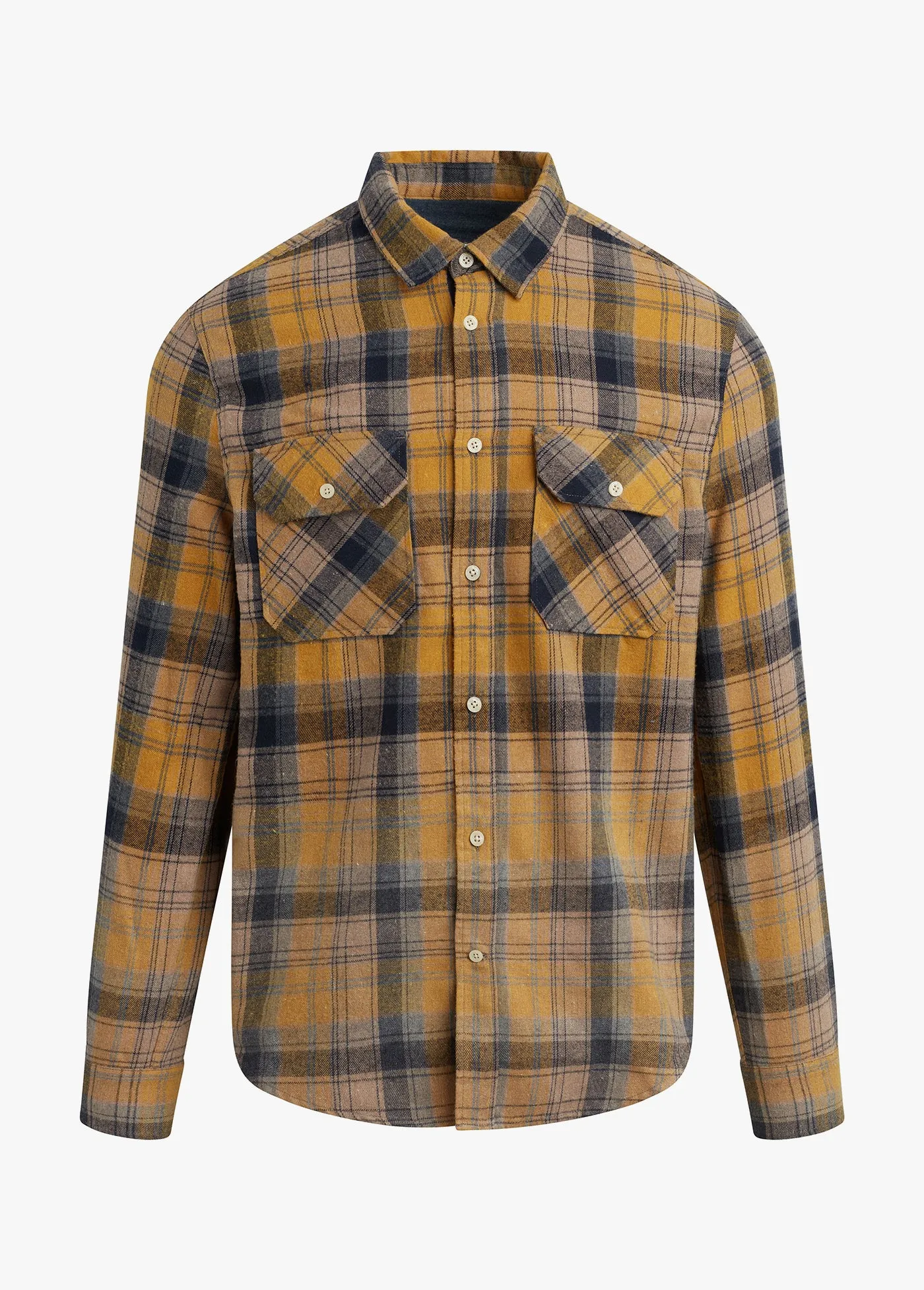 THE SHIRT BRUSHED YELLOW UNISEX FLANNEL sold by Joe's Jeans
