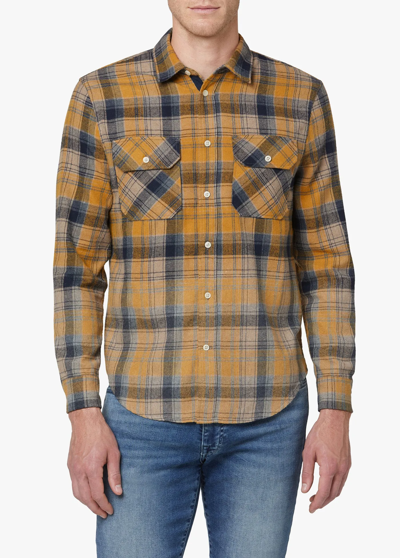 THE SHIRT BRUSHED YELLOW UNISEX FLANNEL sold by Joe's Jeans product image thumbnail 2