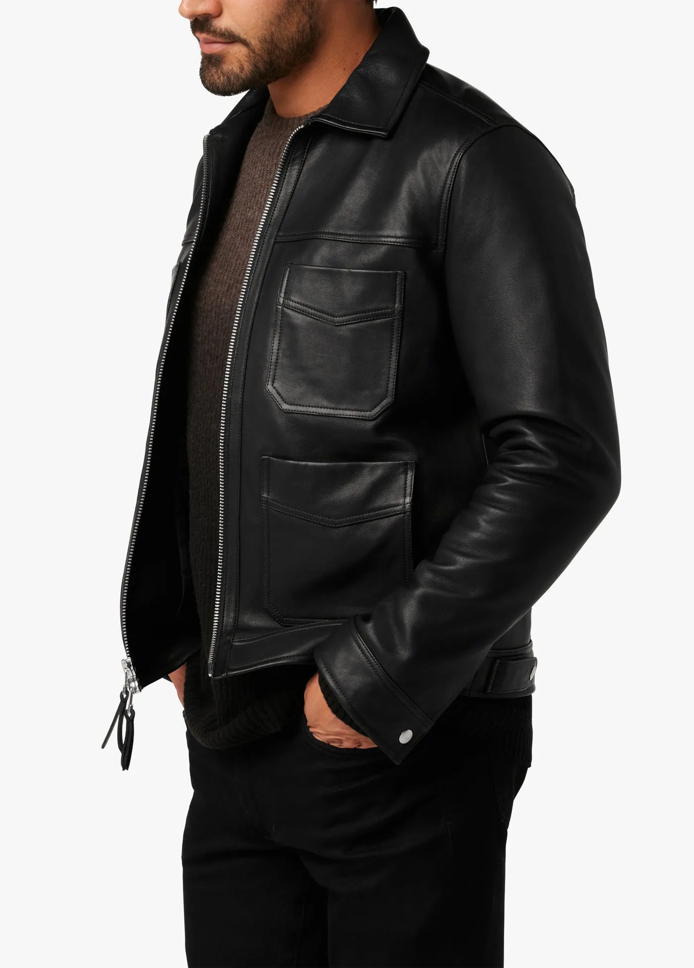 ELLIS LEATHER JACKET sold by Joe's Jeans product image thumbnail 3