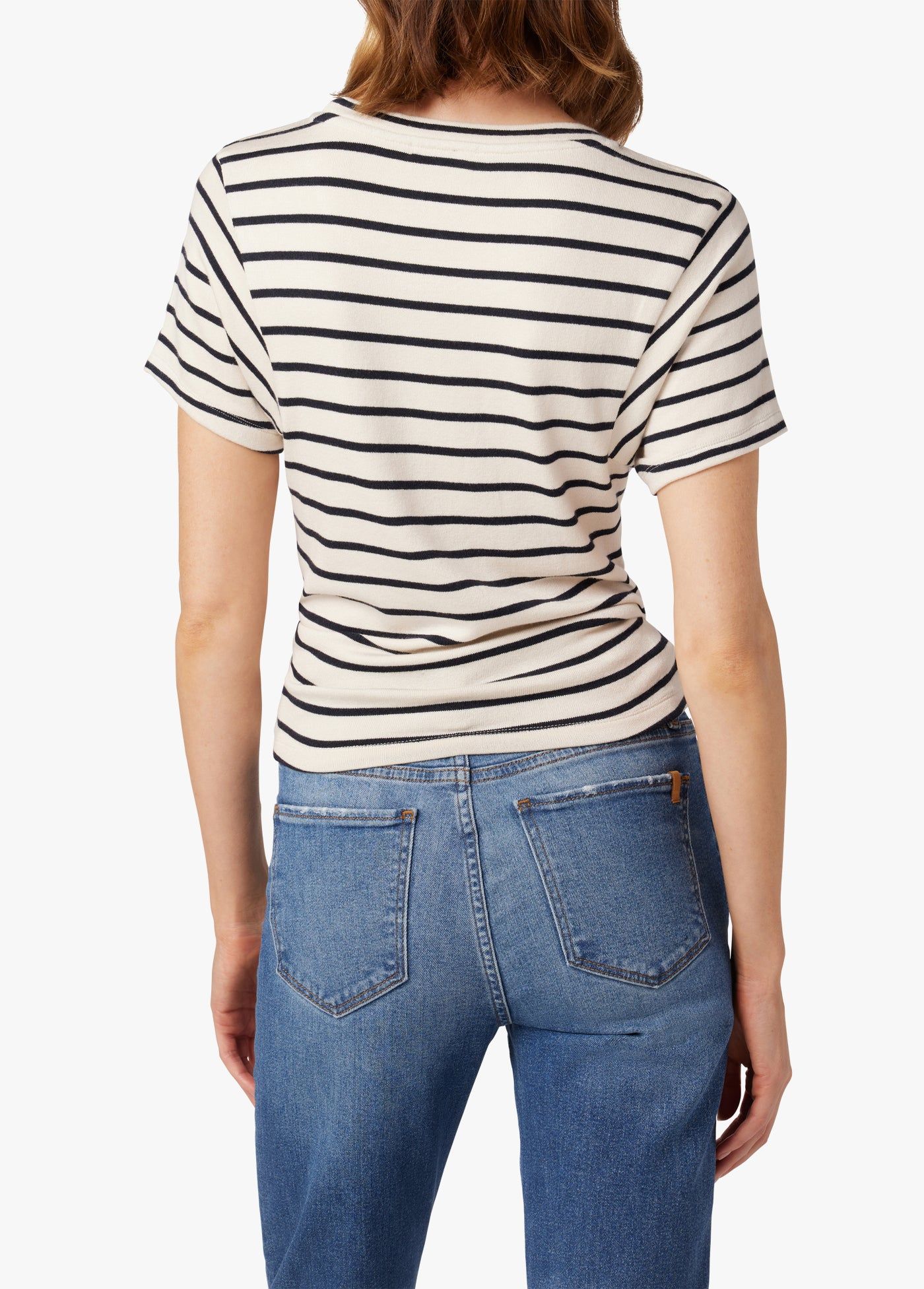 THE BRETON STRIPE CHLOE WRAP FRONT TOP sold by Joe's Jeans product image thumbnail 3