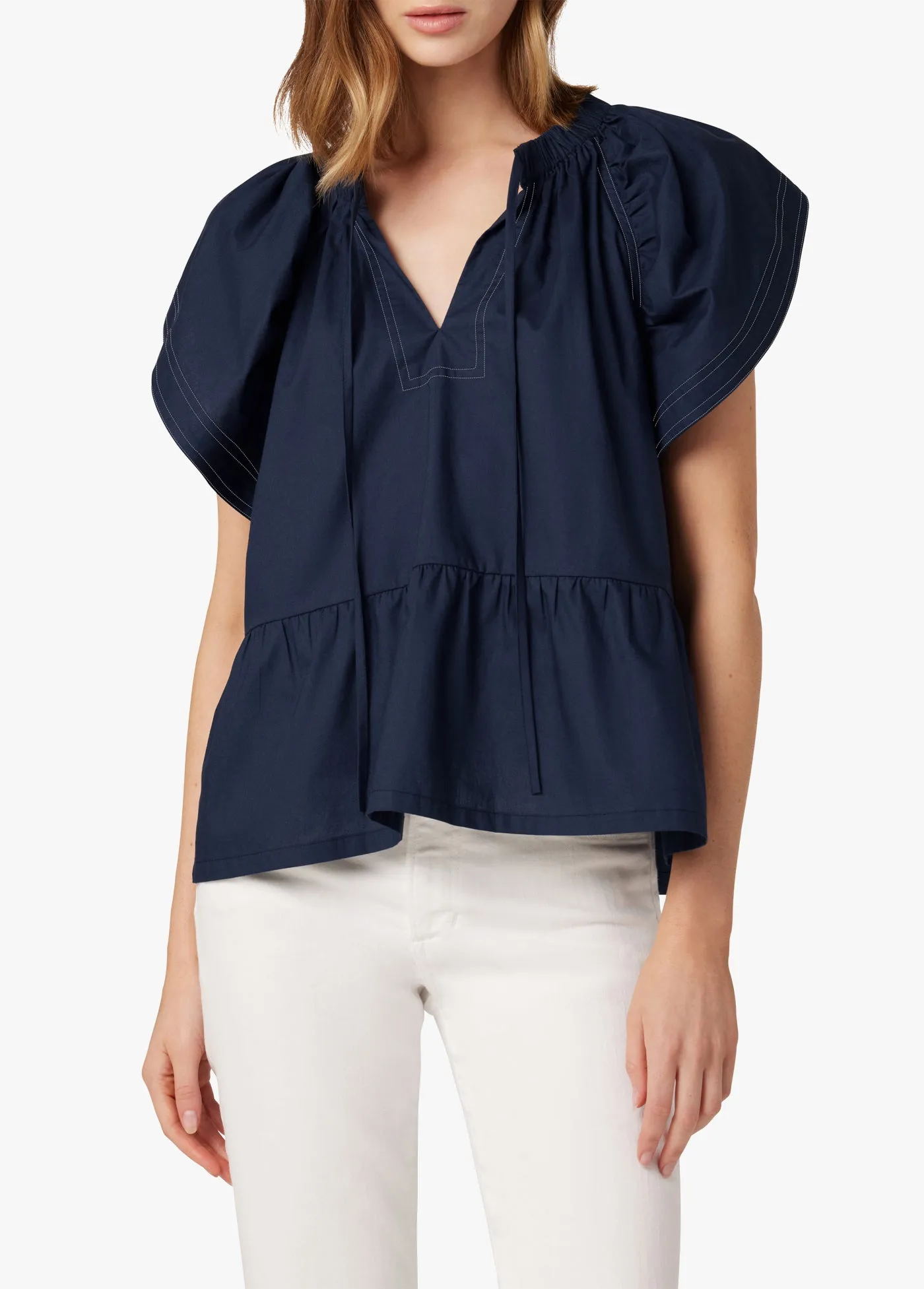 THE ADELYN FLUTTER SLEEVE TOP sold by Joe's Jeans