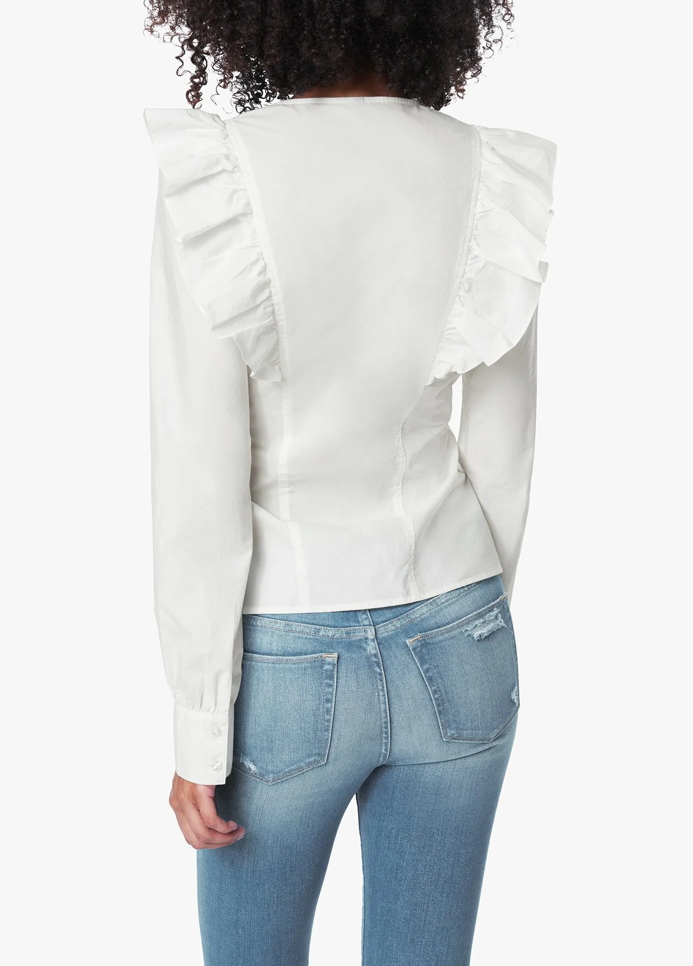 THE POPLIN RUFFLE SHIRT sold by Joe's Jeans product image thumbnail 2