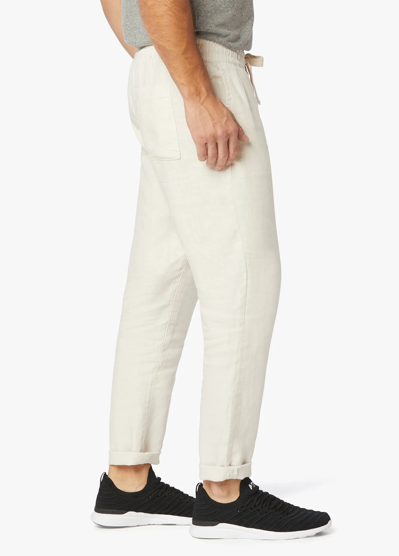 LINEN DRAWSTRING TROUSERS sold by Joe's Jeans product image thumbnail 3