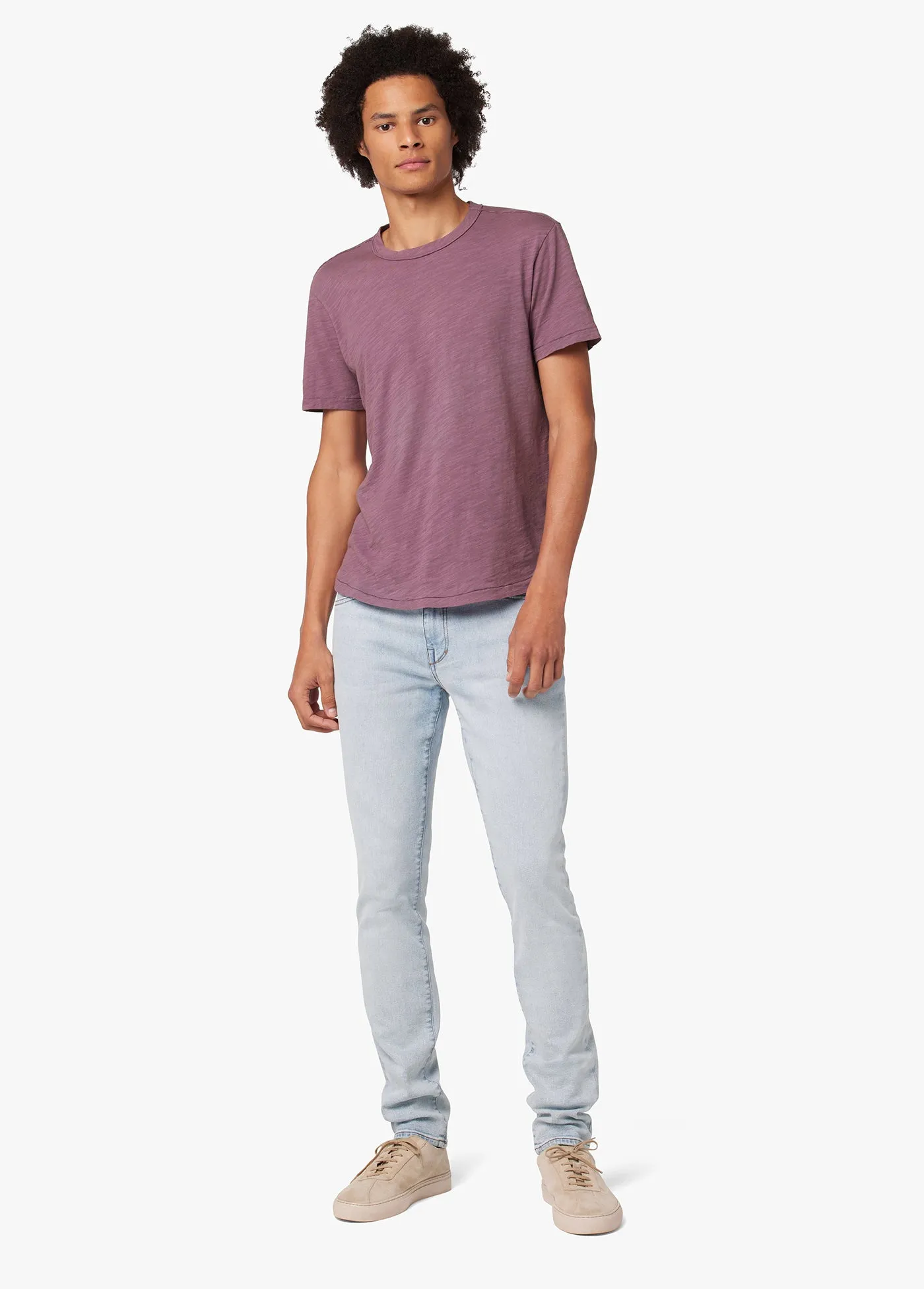 ESSENTIAL CURVED HEM SLUB TEE sold by Joe's Jeans product image thumbnail 4