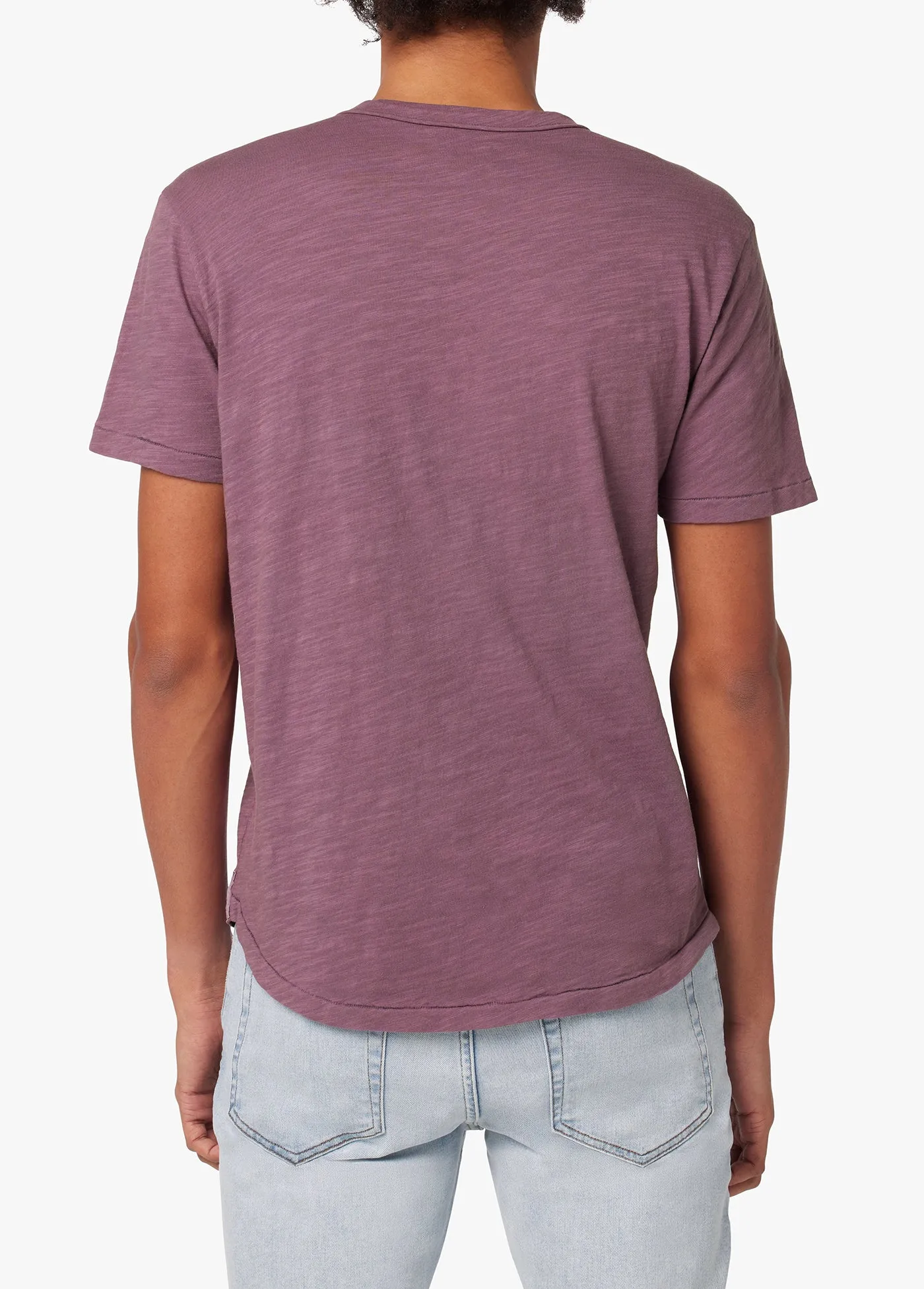 ESSENTIAL CURVED HEM SLUB TEE sold by Joe's Jeans product image thumbnail 3