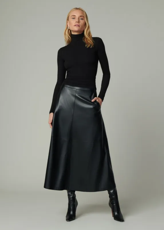 THE TAVI VEGAN LEATHER SKIRT sold by Joe's Jeans