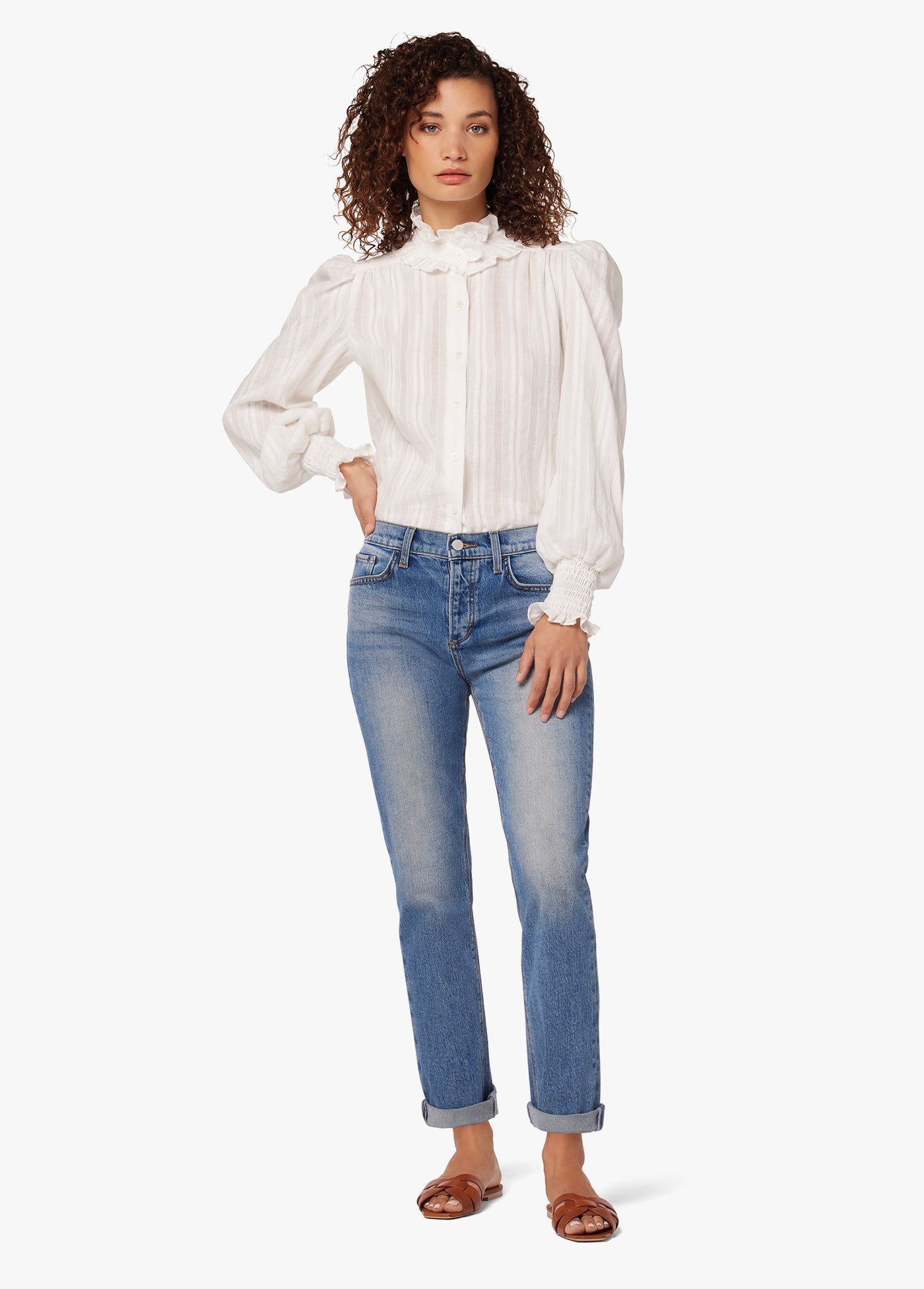 ELIZABETH DRAMATIC BLOUSE sold by Joe's Jeans product image thumbnail 5