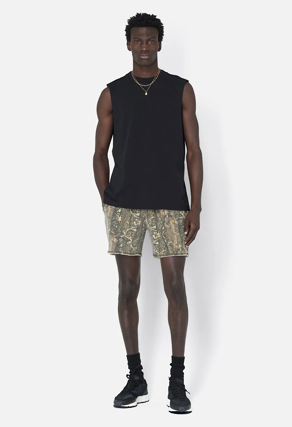 Campus Cut-Off Tee / Black sold by John Elliott product image thumbnail 4
