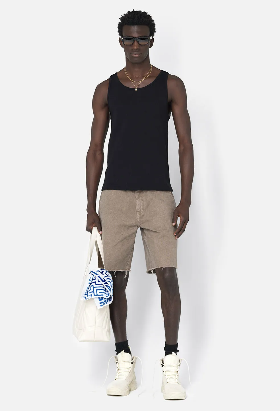 Campus Rib Tank / Black sold by John Elliott product image thumbnail 3