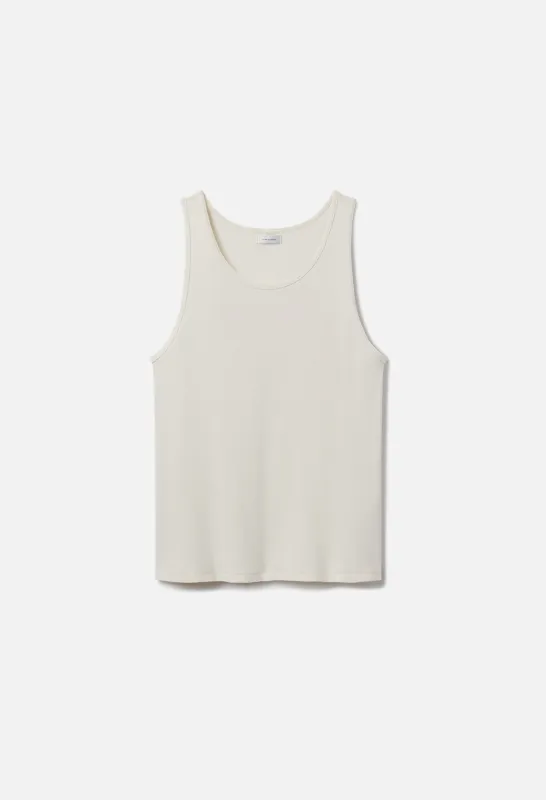 Campus Rib Tank / Salt sold by John Elliott
