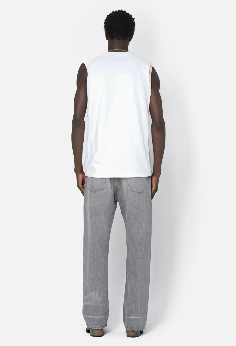 Campus Cut-Off Tee / White sold by John Elliott product image thumbnail 5