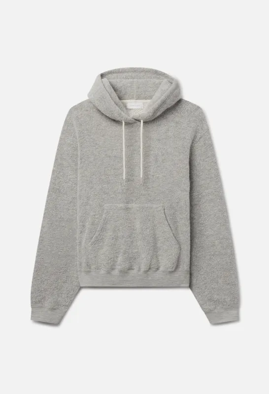 Andes Wool Fleece Pullover / Heather Grey made by John Elliott