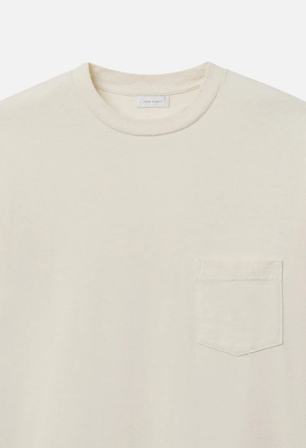 Silk Noil Campus Pocket Tee / Salt sold by John Elliott product image thumbnail 3