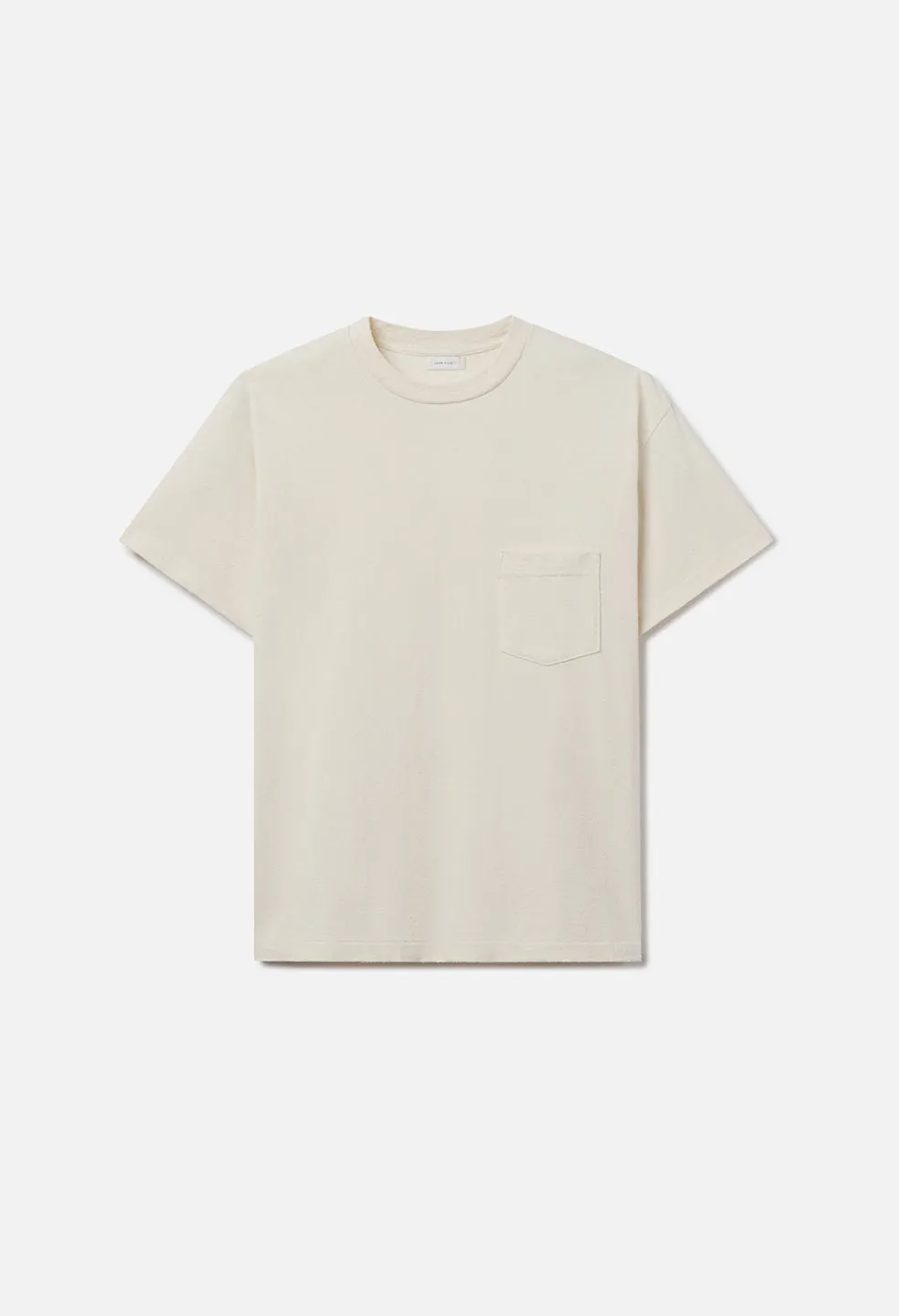 Silk Noil Campus Pocket Tee / Salt sold by John Elliott