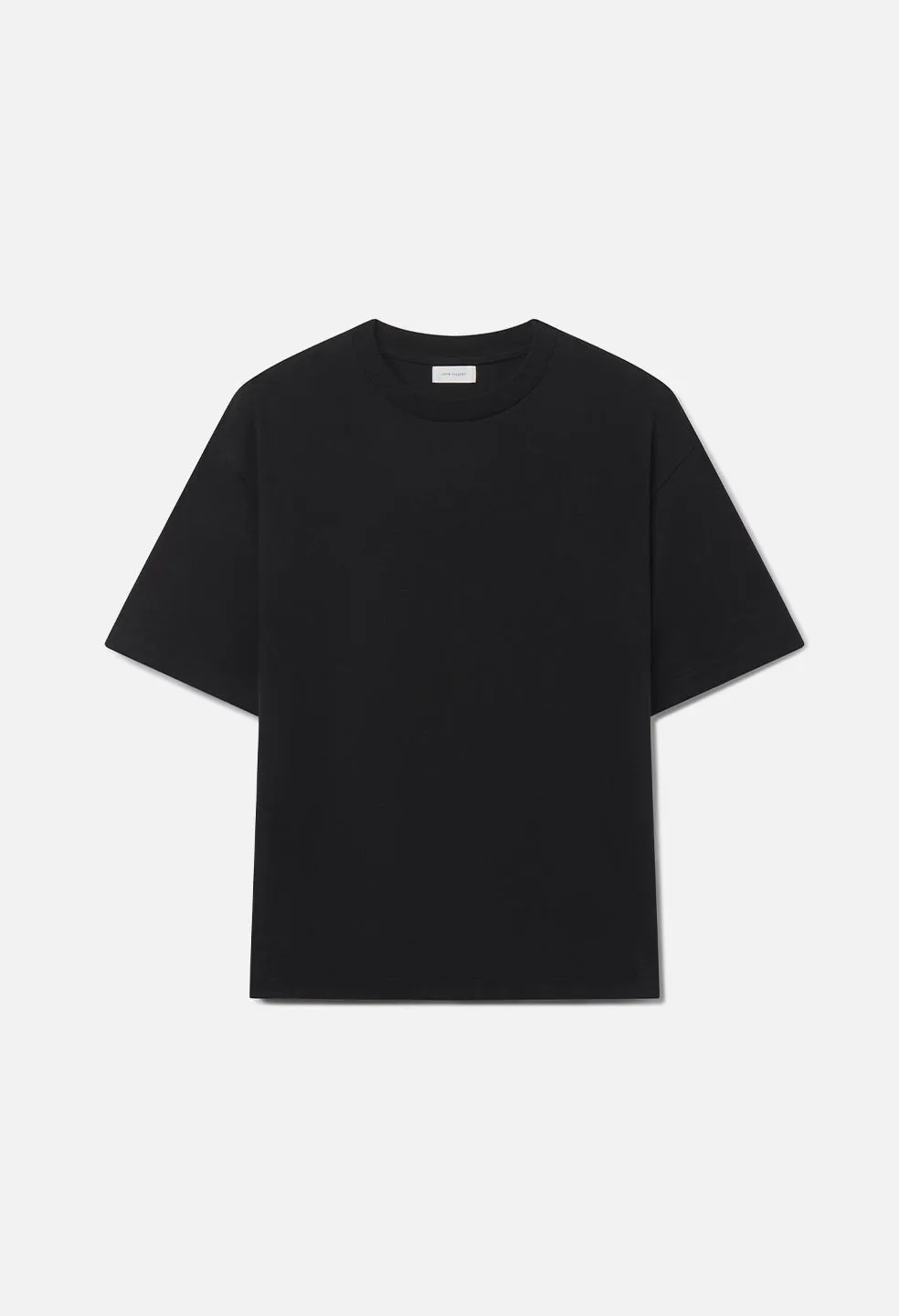 Silk Noil Riviera Cropped Tee / Black sold by John Elliott