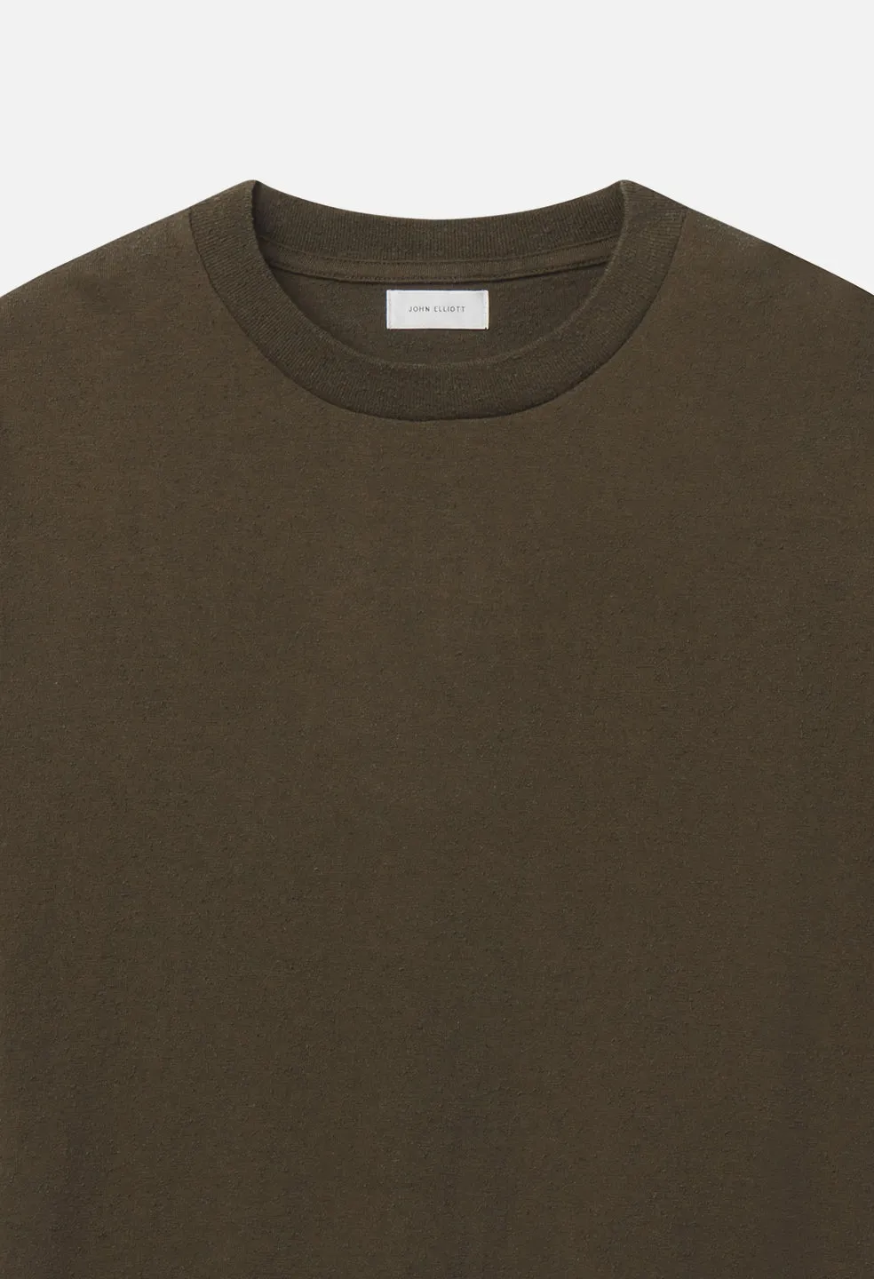 Silk Noil Riviera Cropped Tee / Olive sold by John Elliott product image thumbnail 3