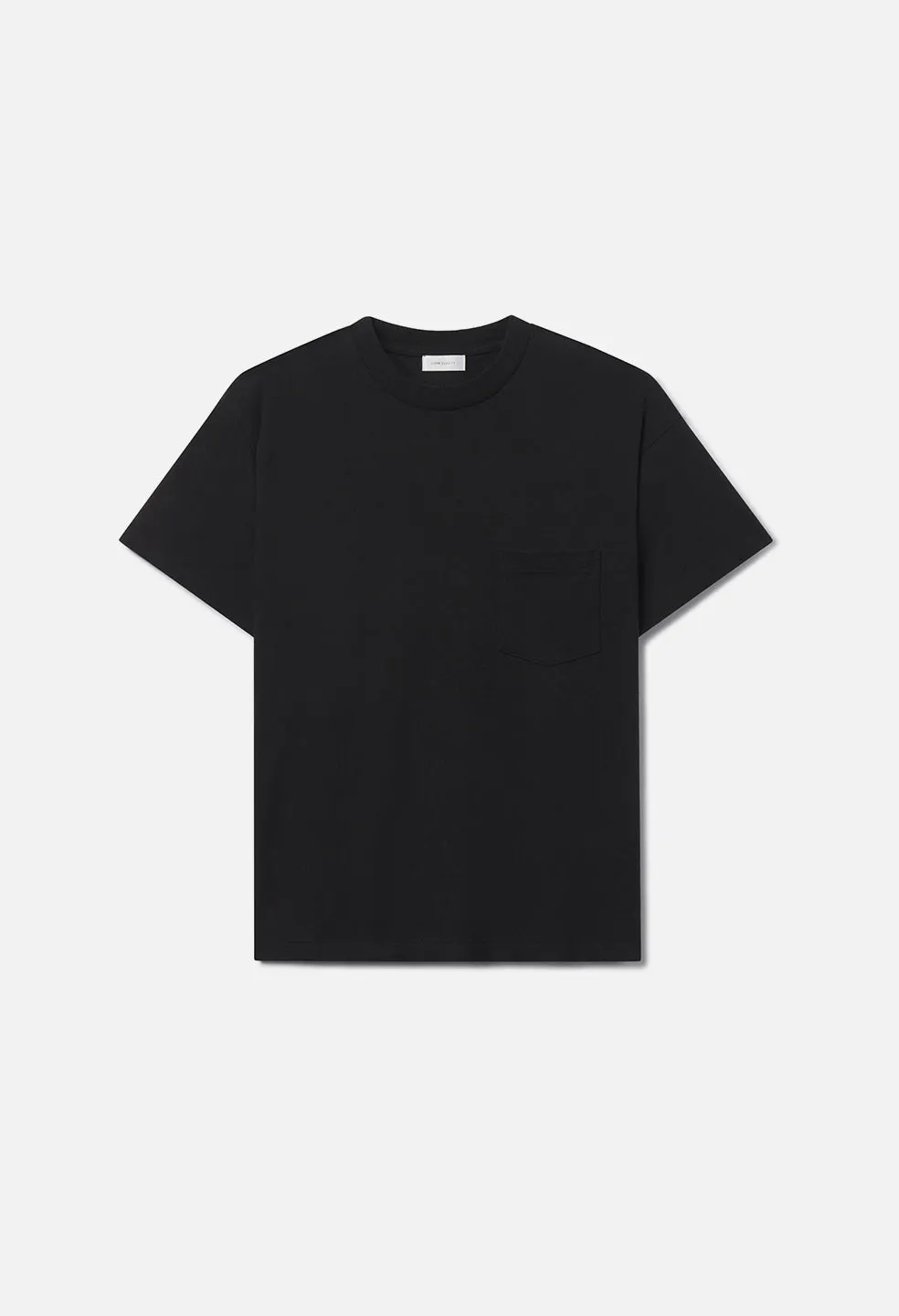 Silk Noil Campus Pocket Tee / Black sold by John Elliott
