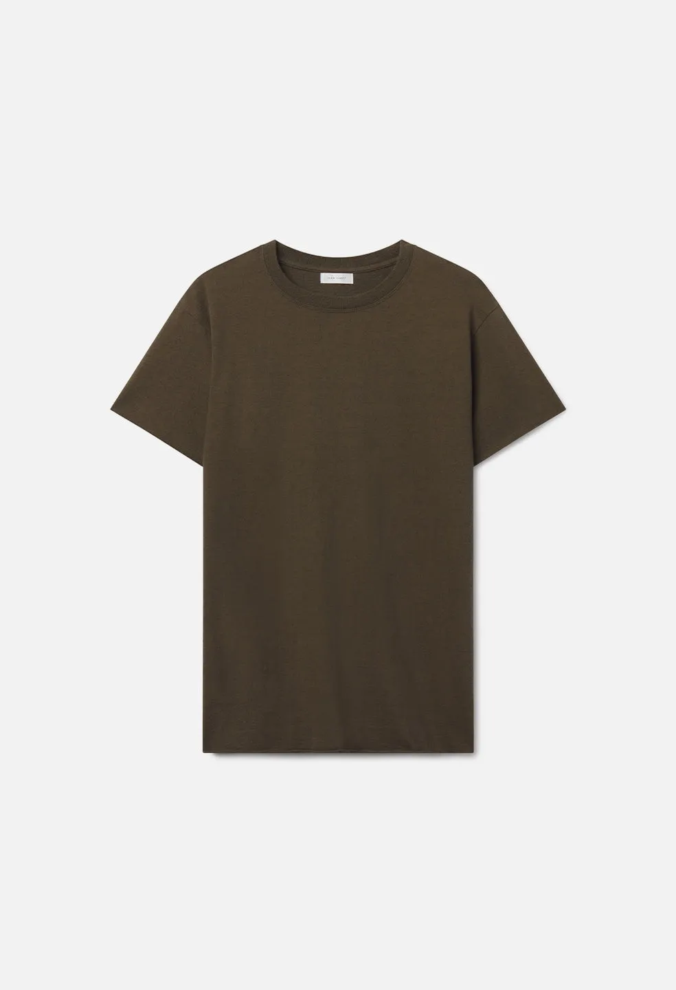 Silk Noil Anti-Expo Tee / Olive sold by John Elliott