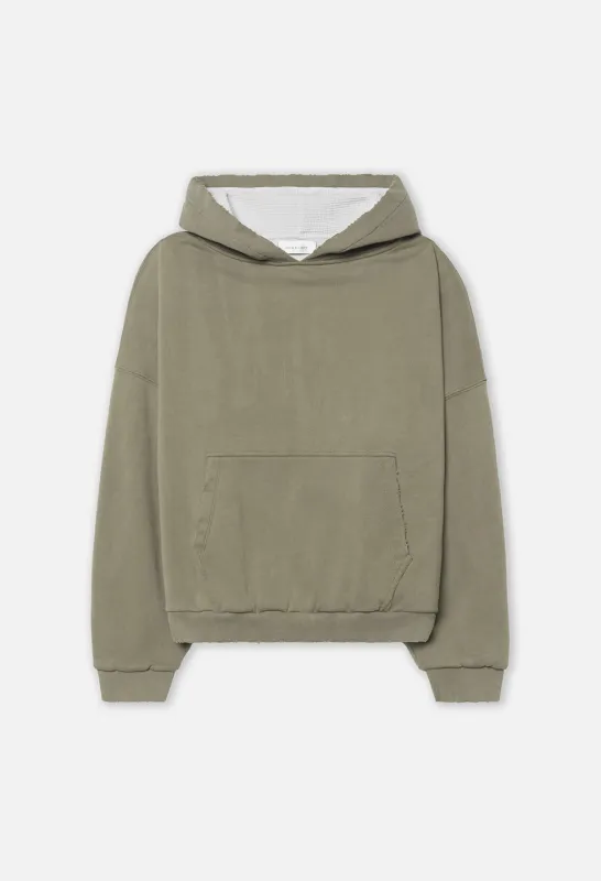 Thermal Lined Folsom Frances Hoodie / Washed Olive sold by John Elliott