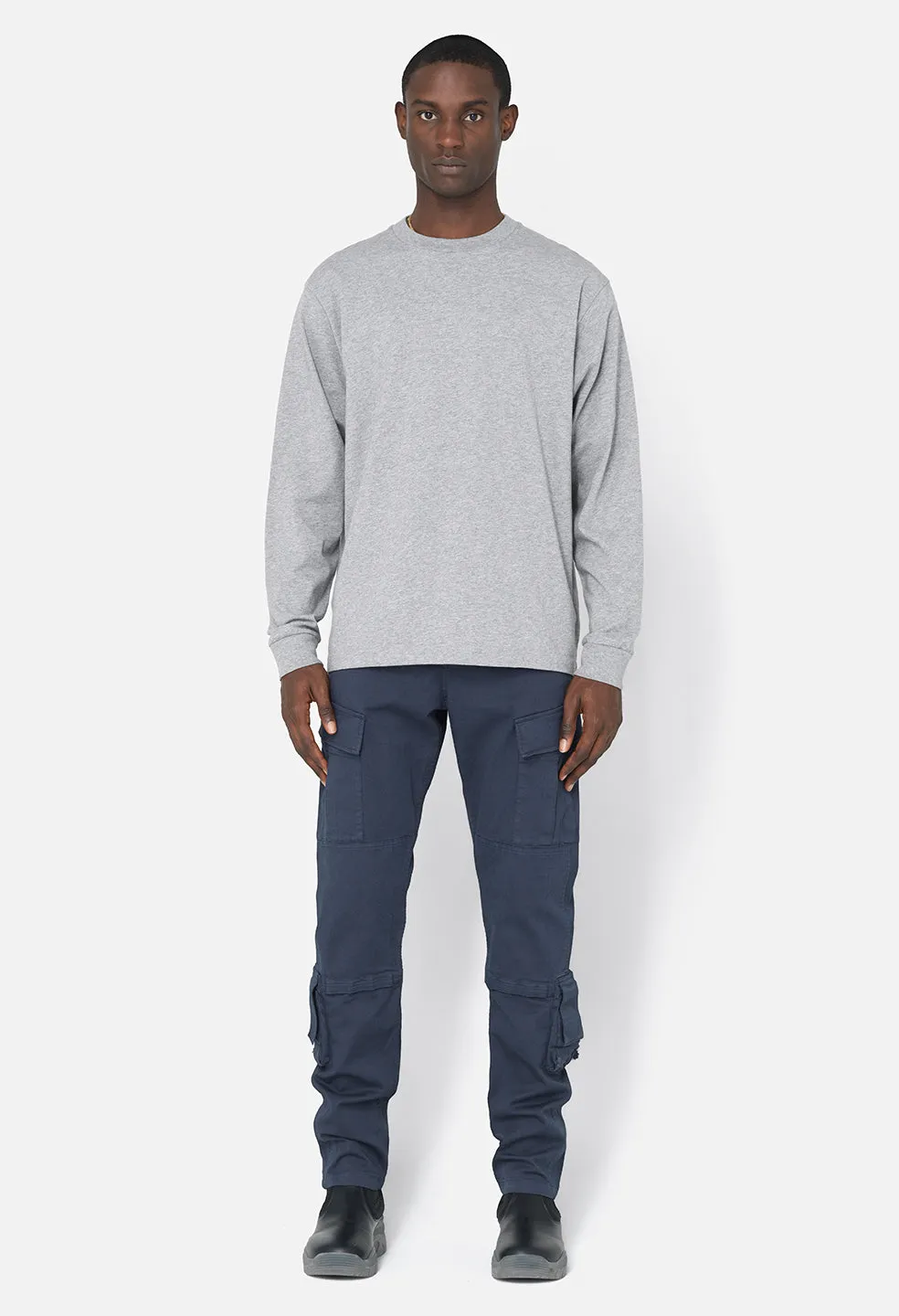 LS University Tee / Heather Grey sold by John Elliott product image thumbnail 3