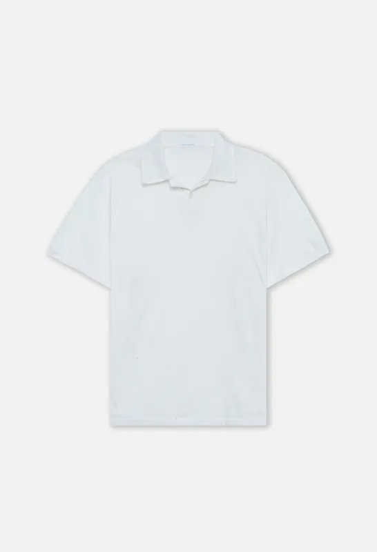 Cotton Cashmere Polo / White sold by John Elliott