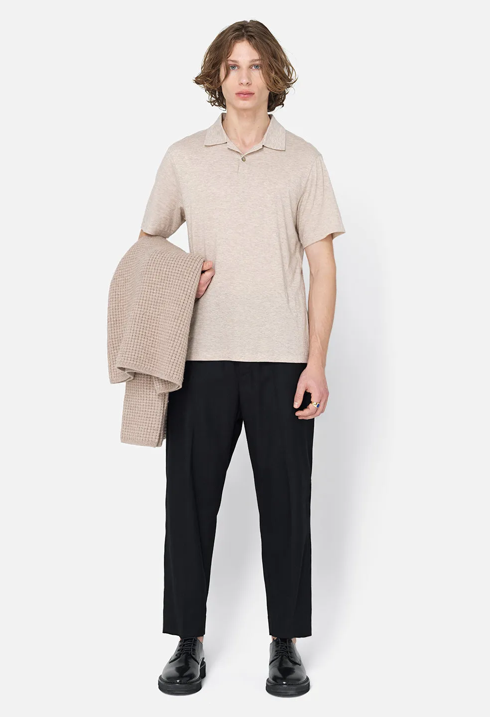 Cotton Cashmere Polo / Tan sold by John Elliott product image thumbnail 3