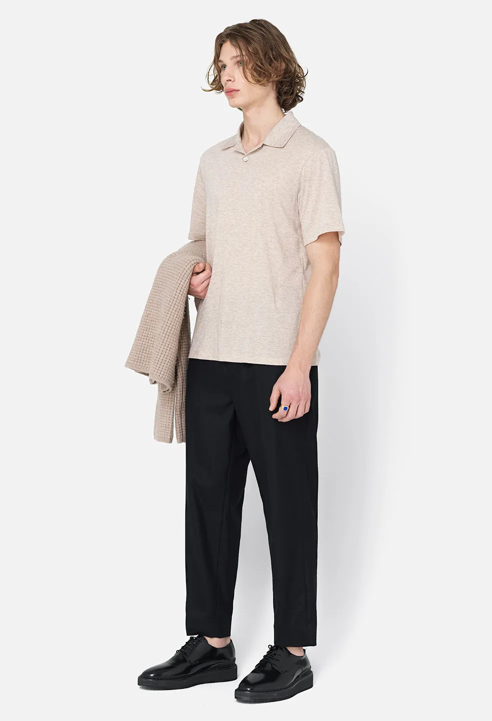 Cotton Cashmere Polo / Tan sold by John Elliott product image thumbnail 4
