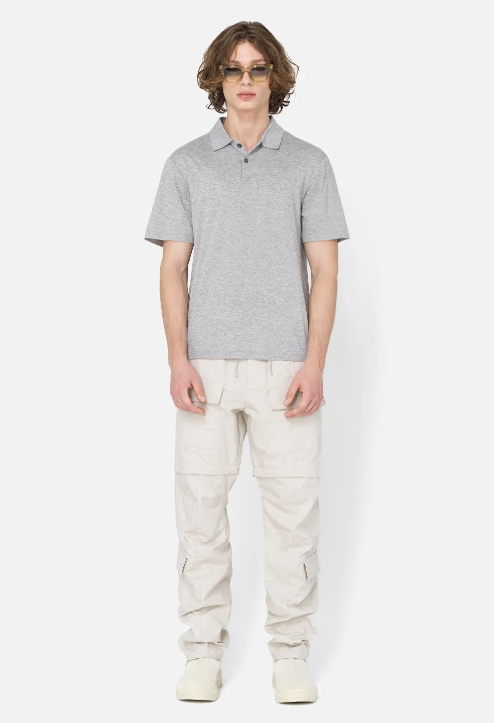 Cotton Cashmere Polo / Grey sold by John Elliott product image thumbnail 3