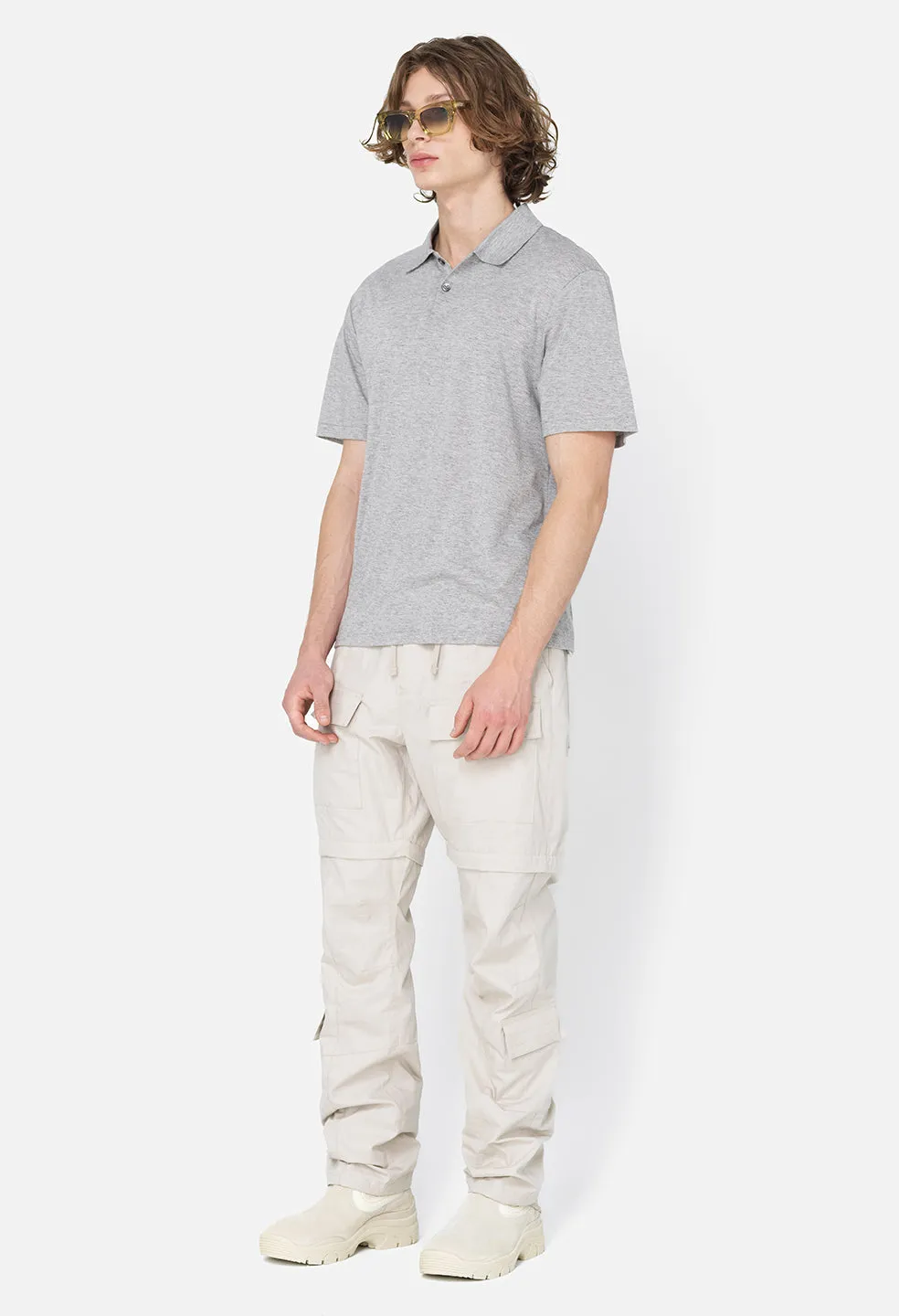 Cotton Cashmere Polo / Grey sold by John Elliott product image thumbnail 4