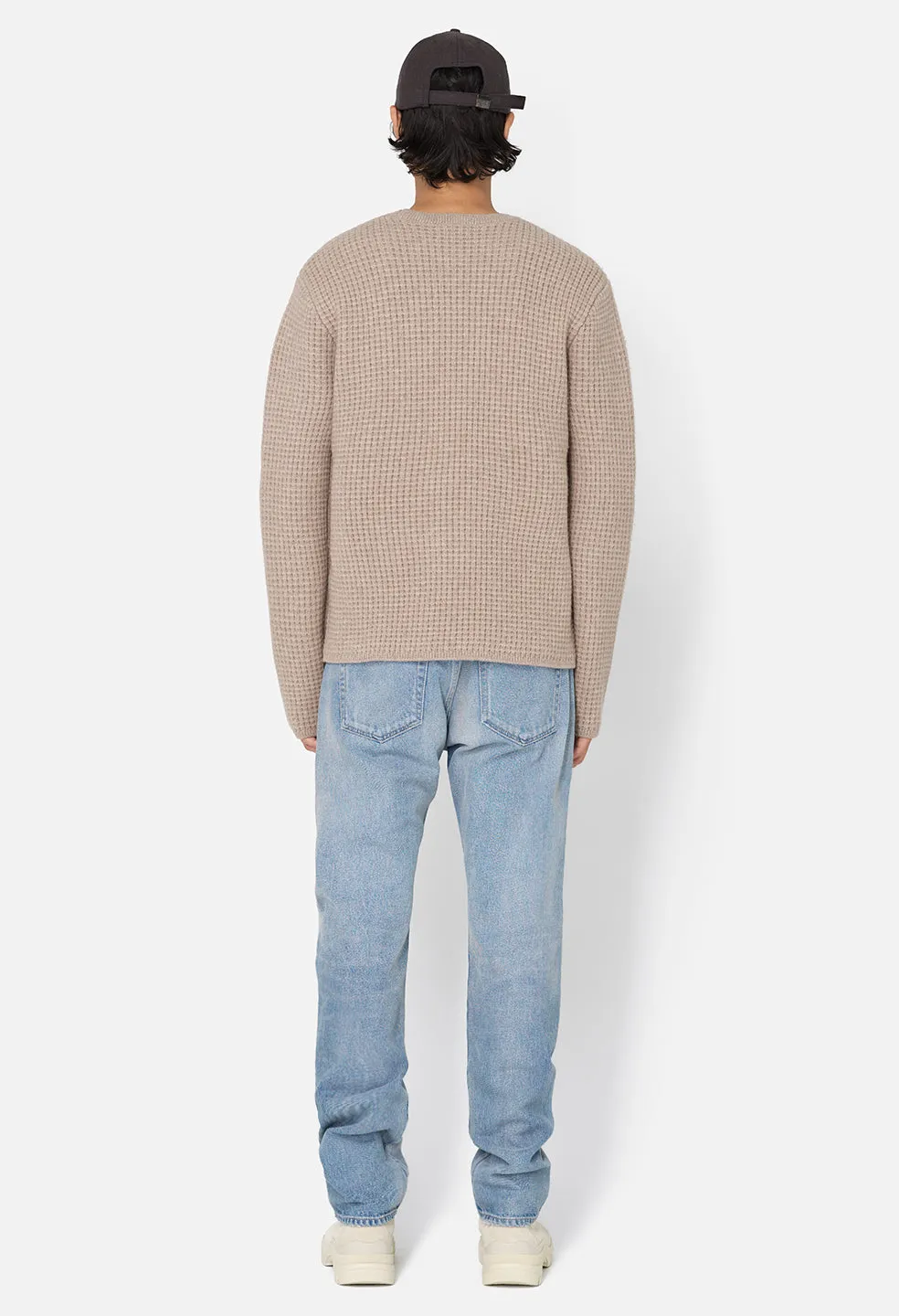Wool Waffle Knit Crew / Wheat sold by John Elliott product image thumbnail 5